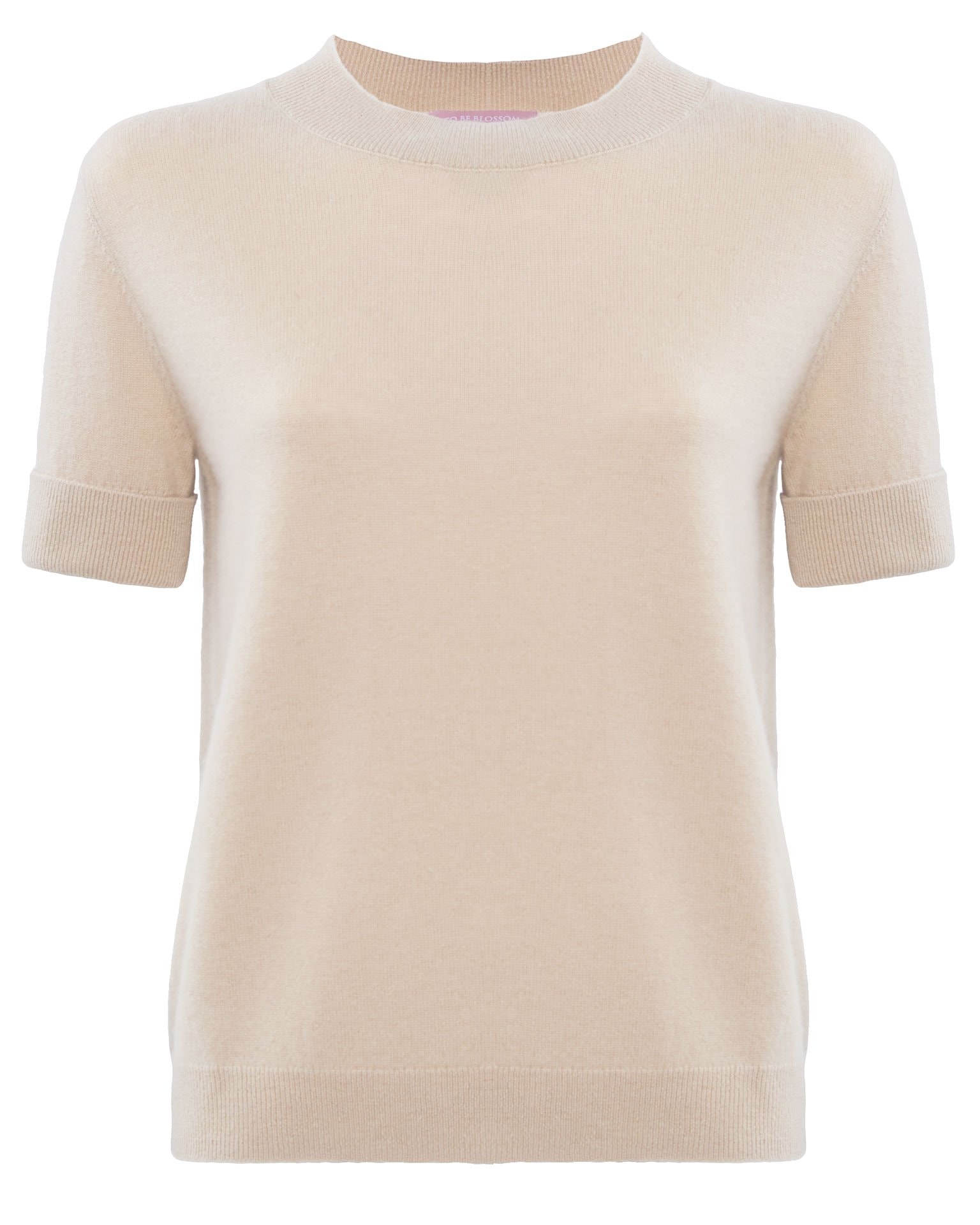 Cashmere T-shirt, Milk — photo 6