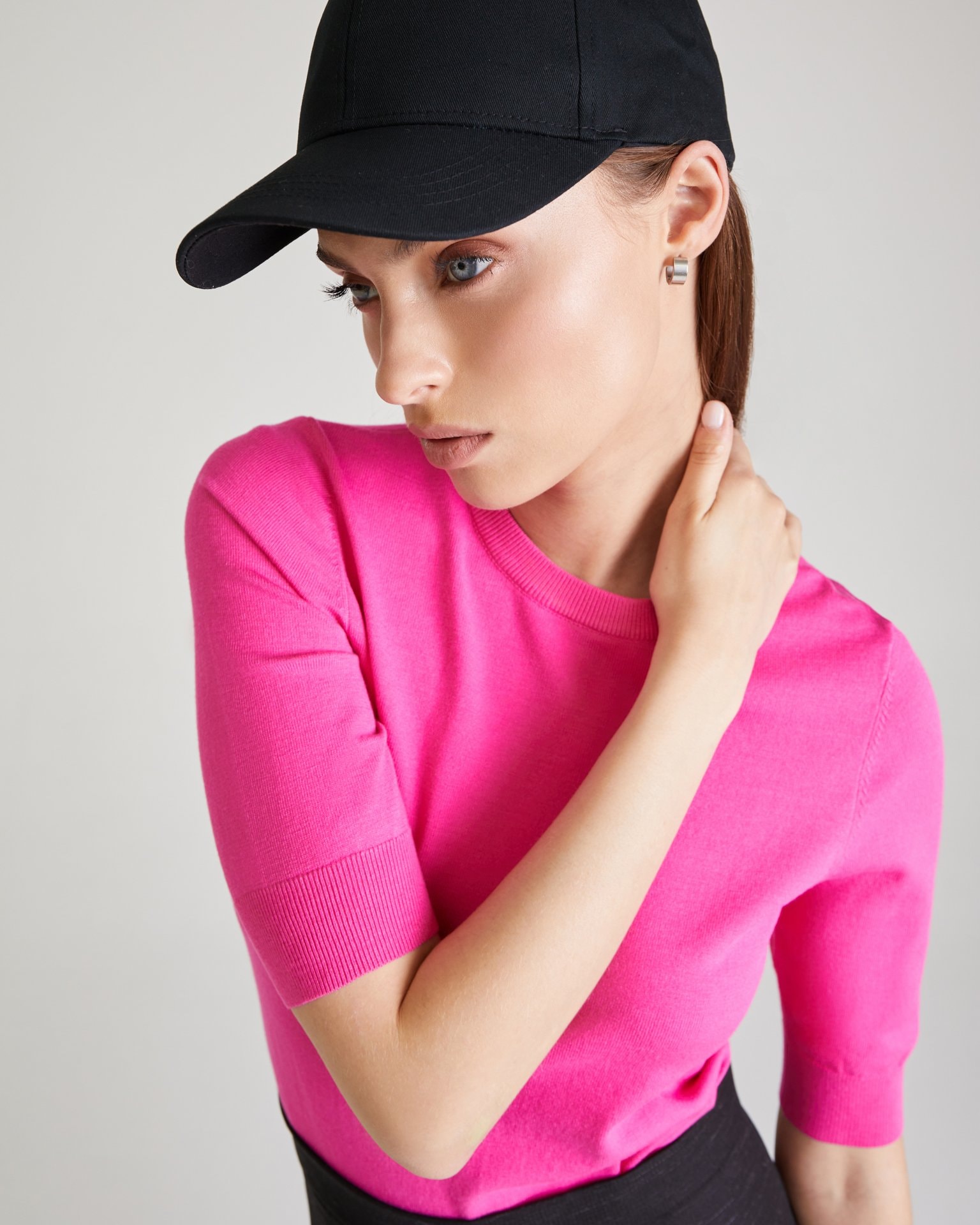 Black Baseball Cap, Black