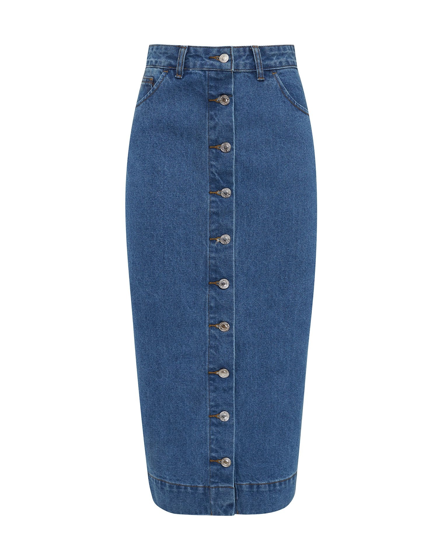 Denim skirt, Blue — photo 6