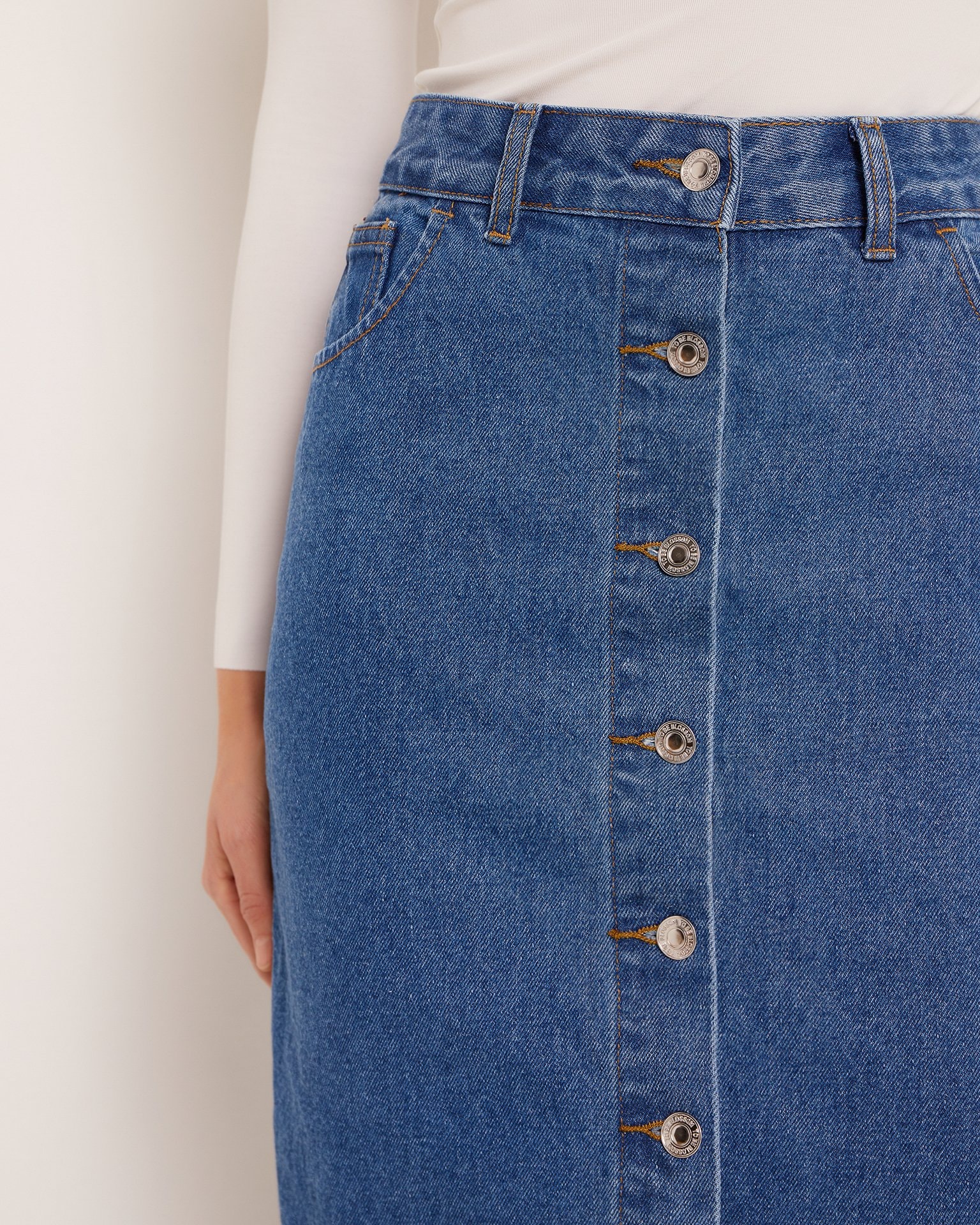 Denim skirt, Blue