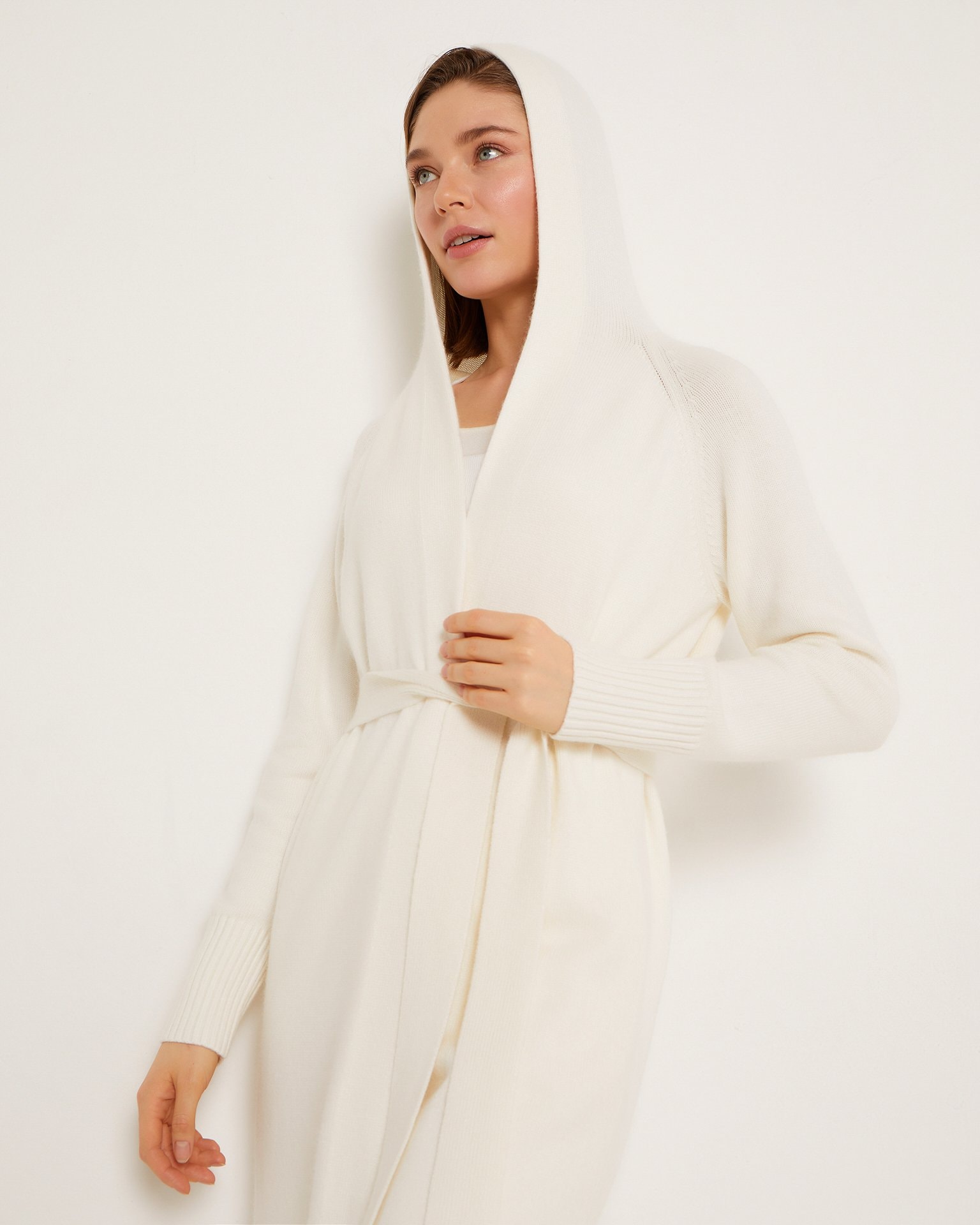 White cardigan, White — photo 2