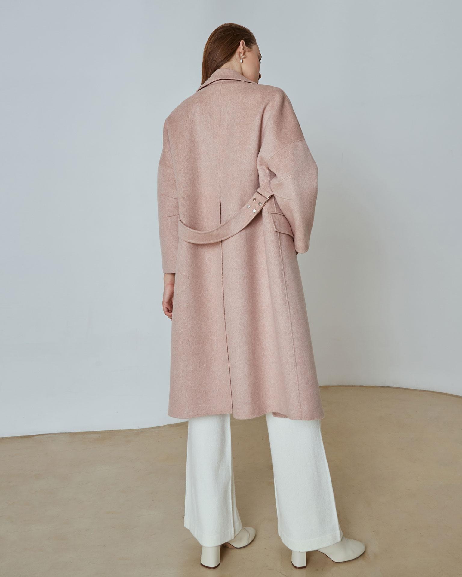 Classic coat with flaps, Powder — photo 2