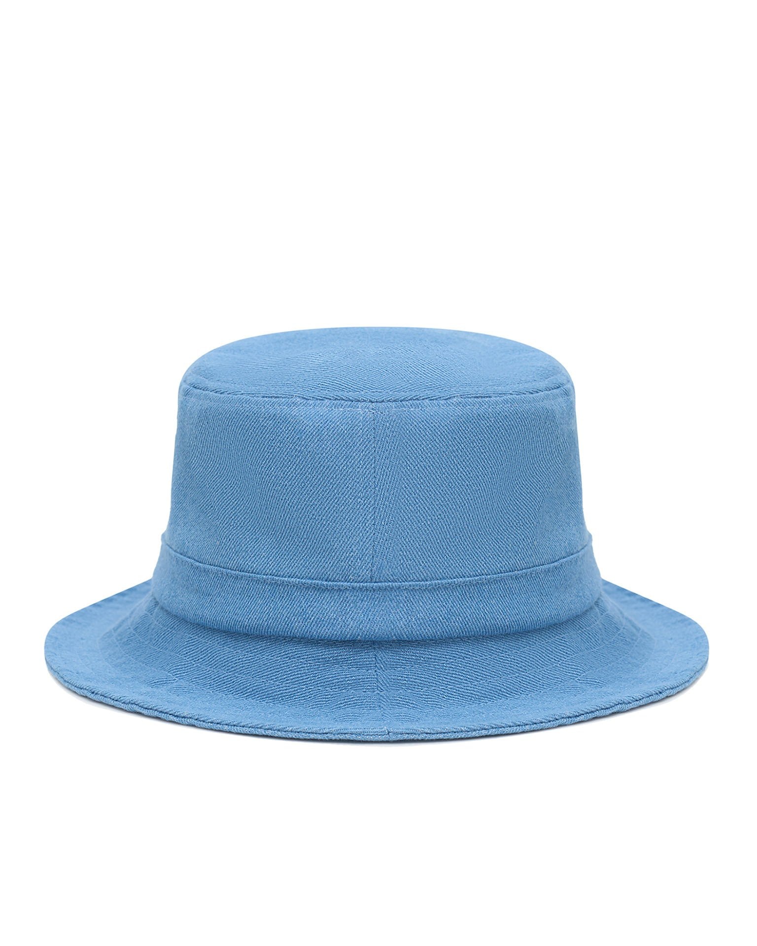 Panama hat with a narrow brim, Blue