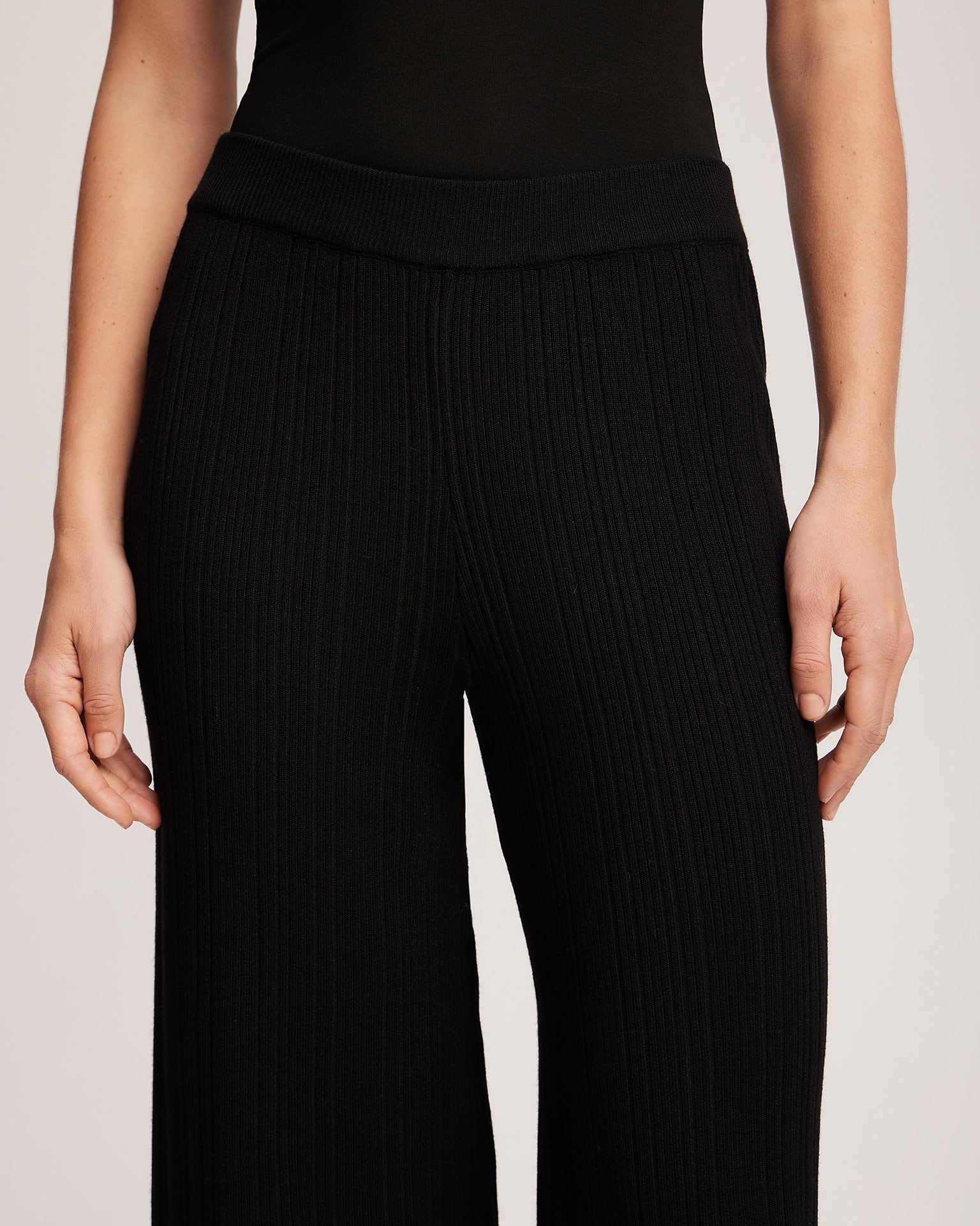 Black palazzo pants suit, Black — photo 11