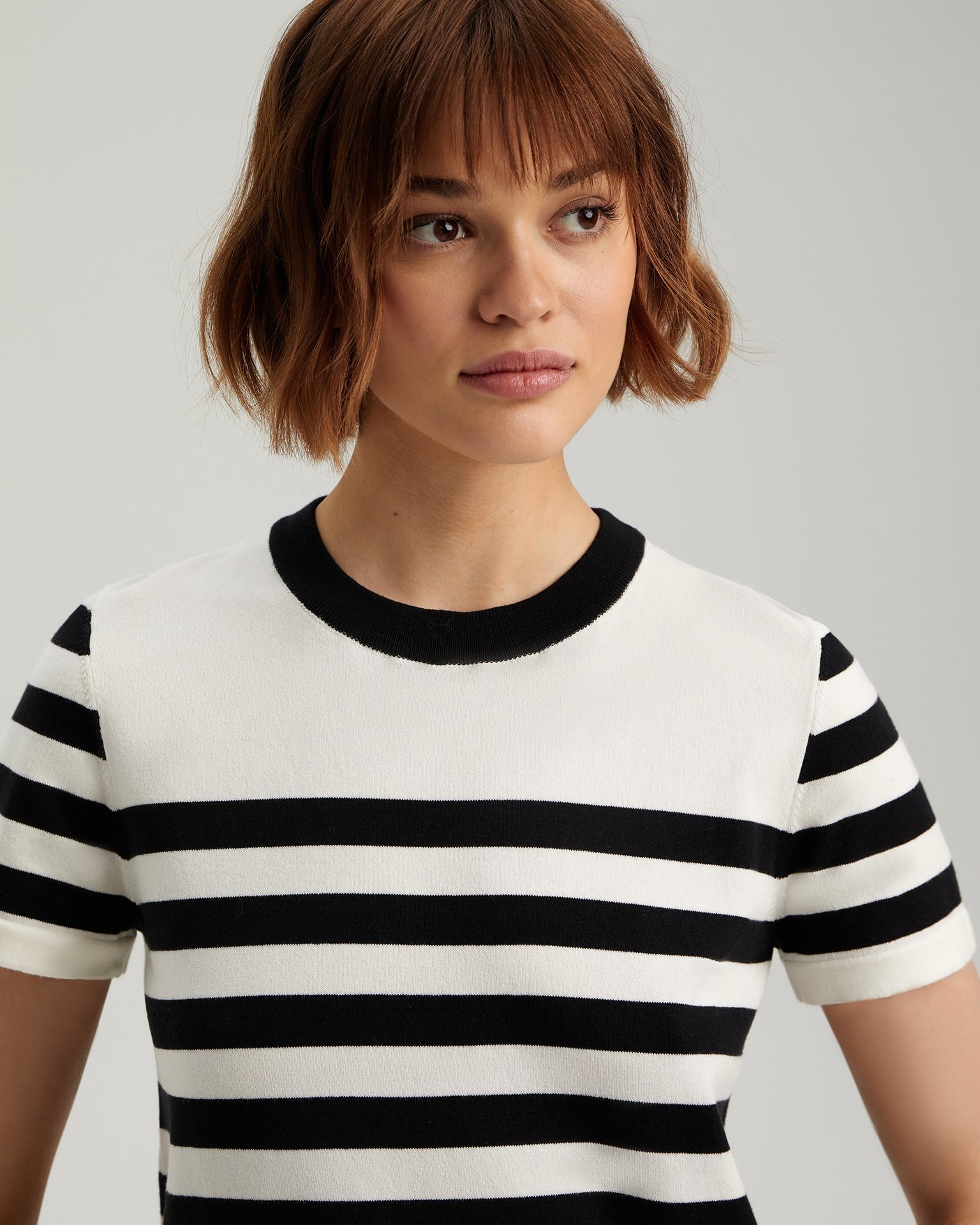 Striped top, Black — photo 2