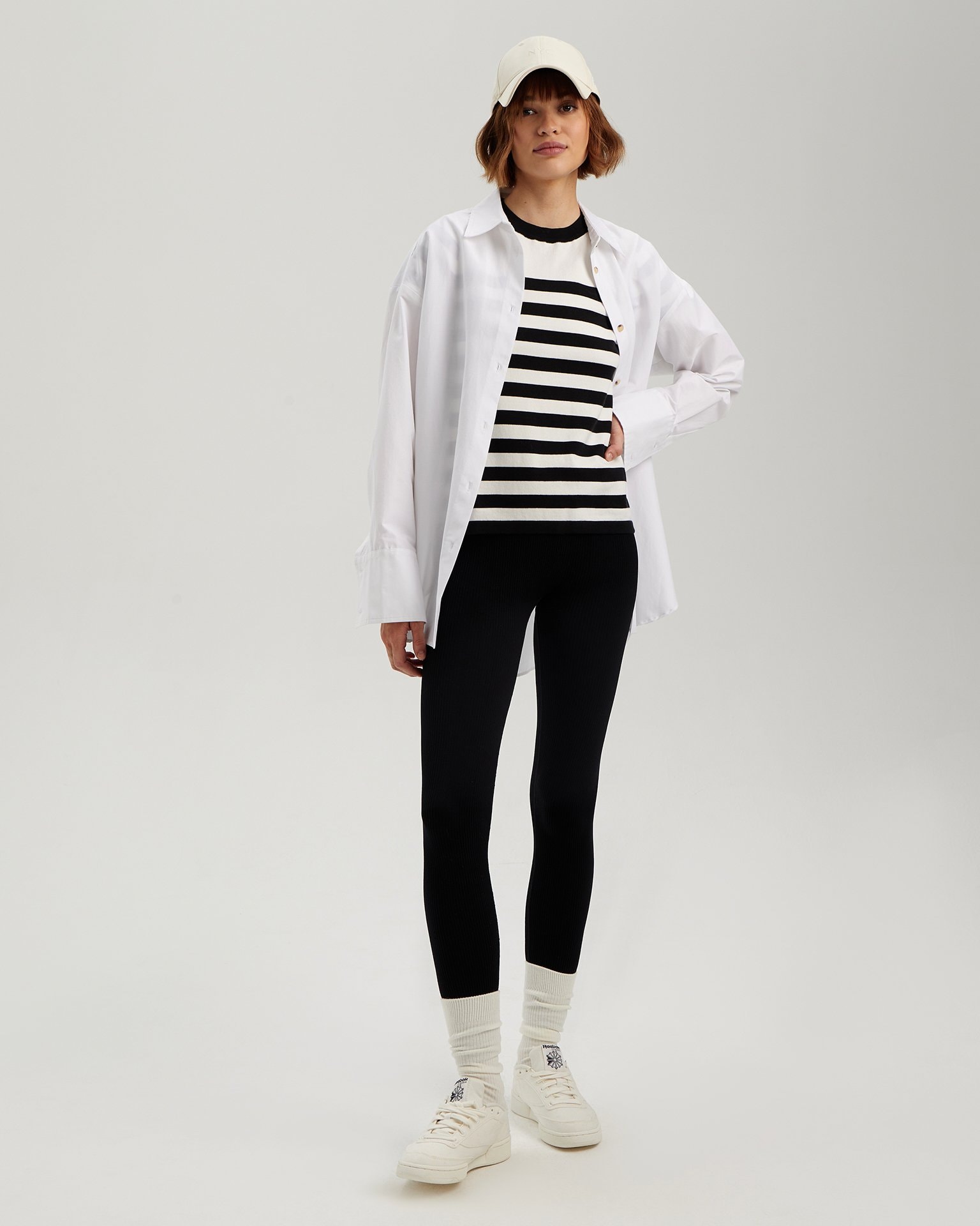 Striped top, Black — photo 5