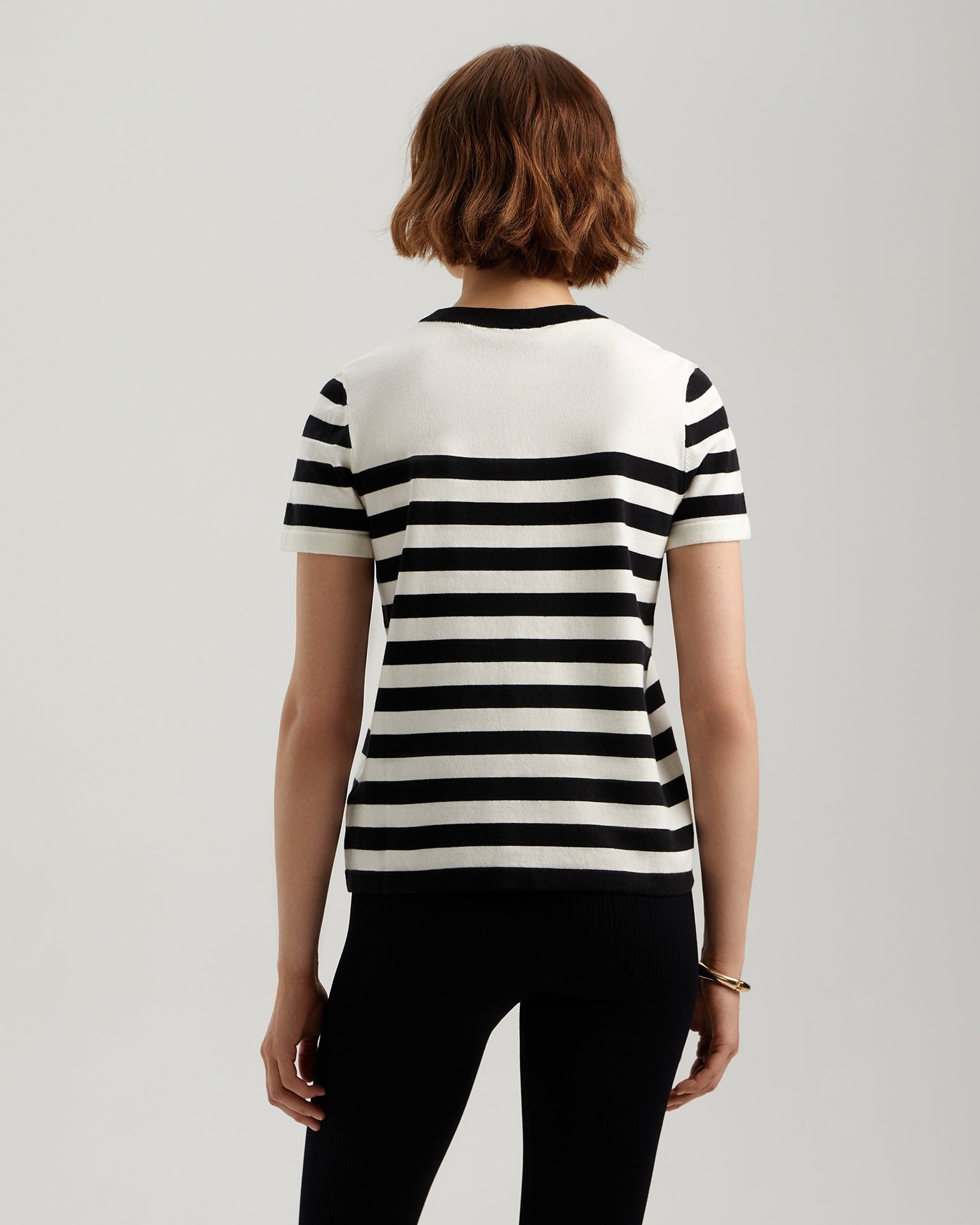Striped top, Black — photo 4