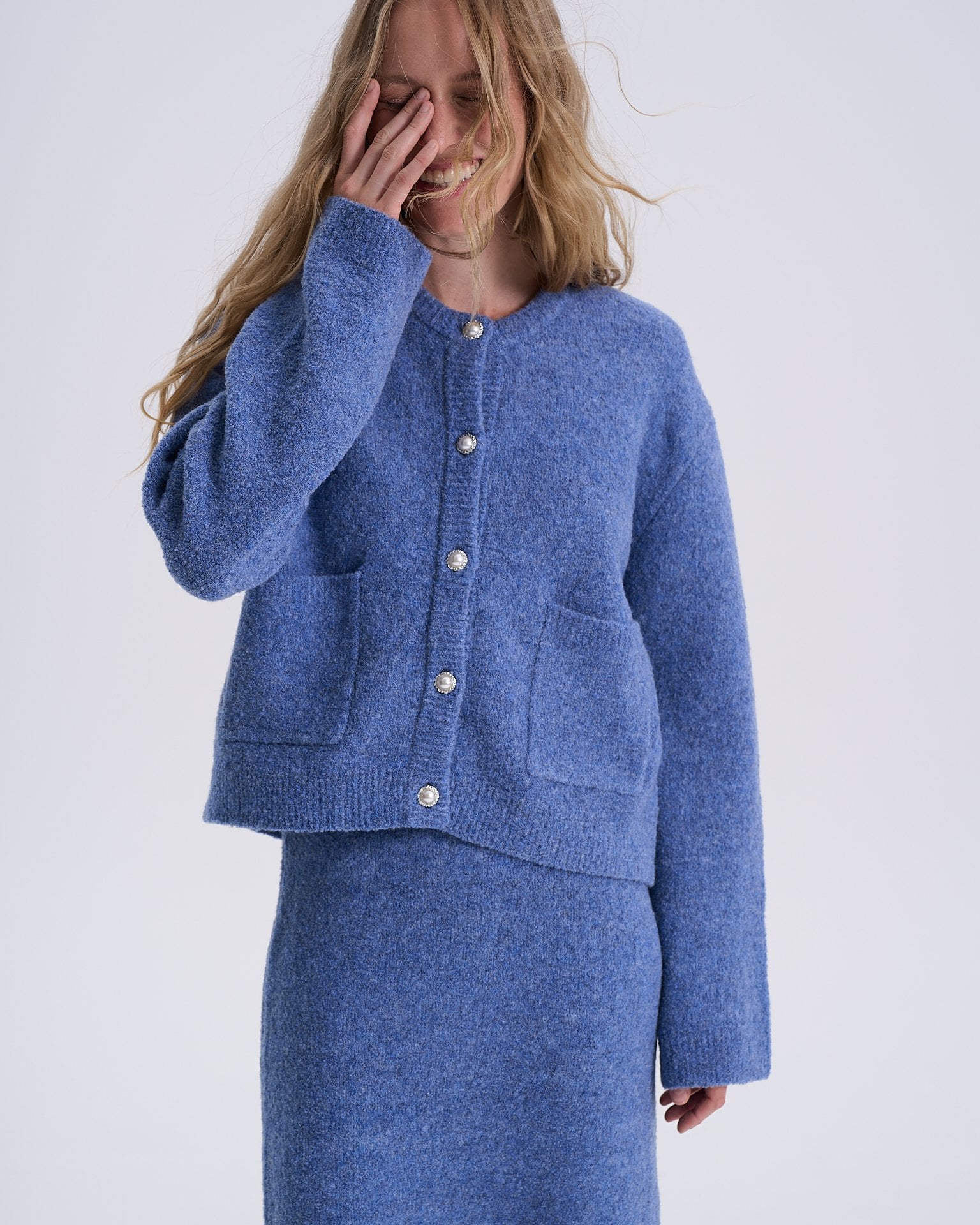 Cardigan with statement buttons