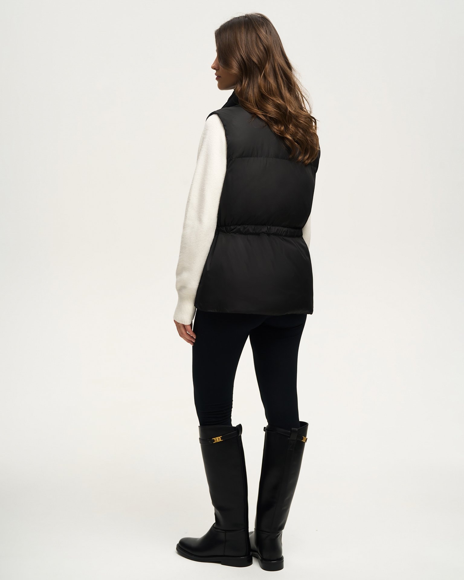 High-neck vest, Black — photo 3
