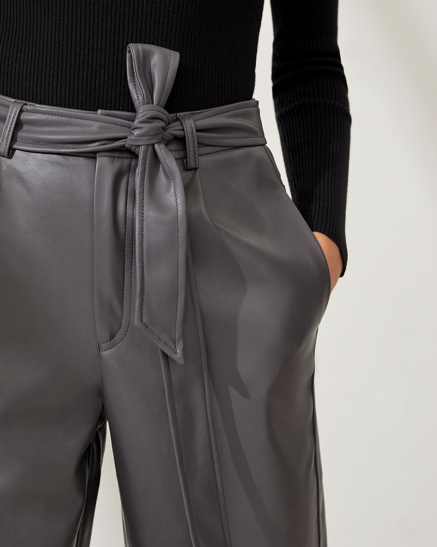 Tapered-leg trousers, Graphite — photo 5