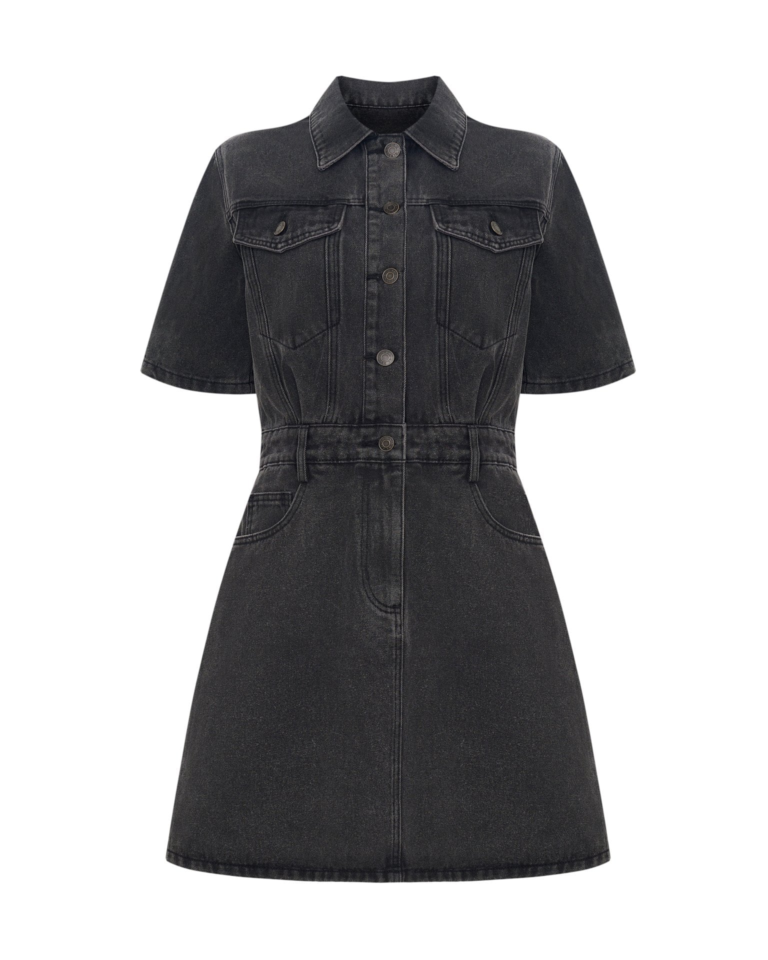 Denim mini dress