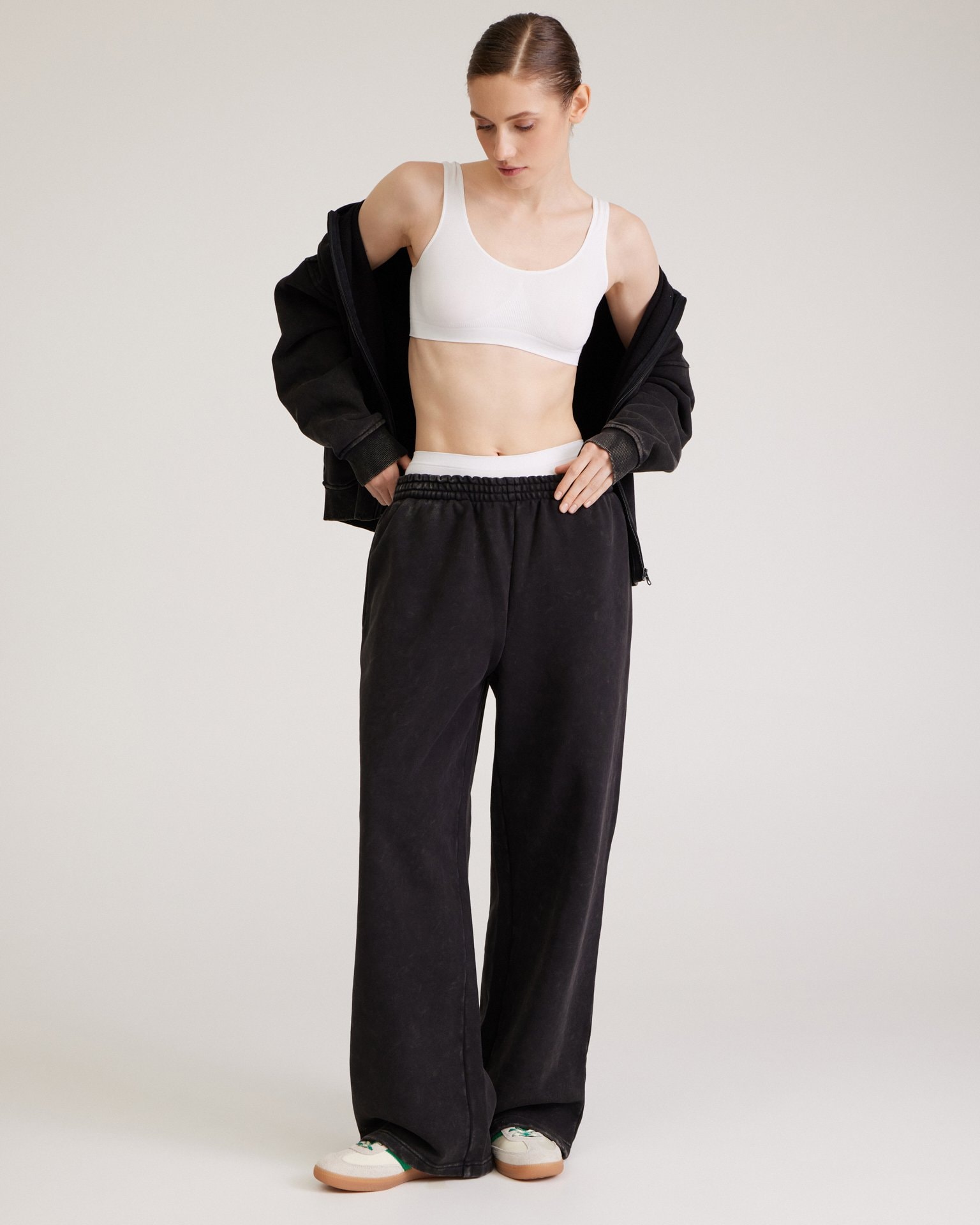 Grey sport trousers, Grey — photo 3