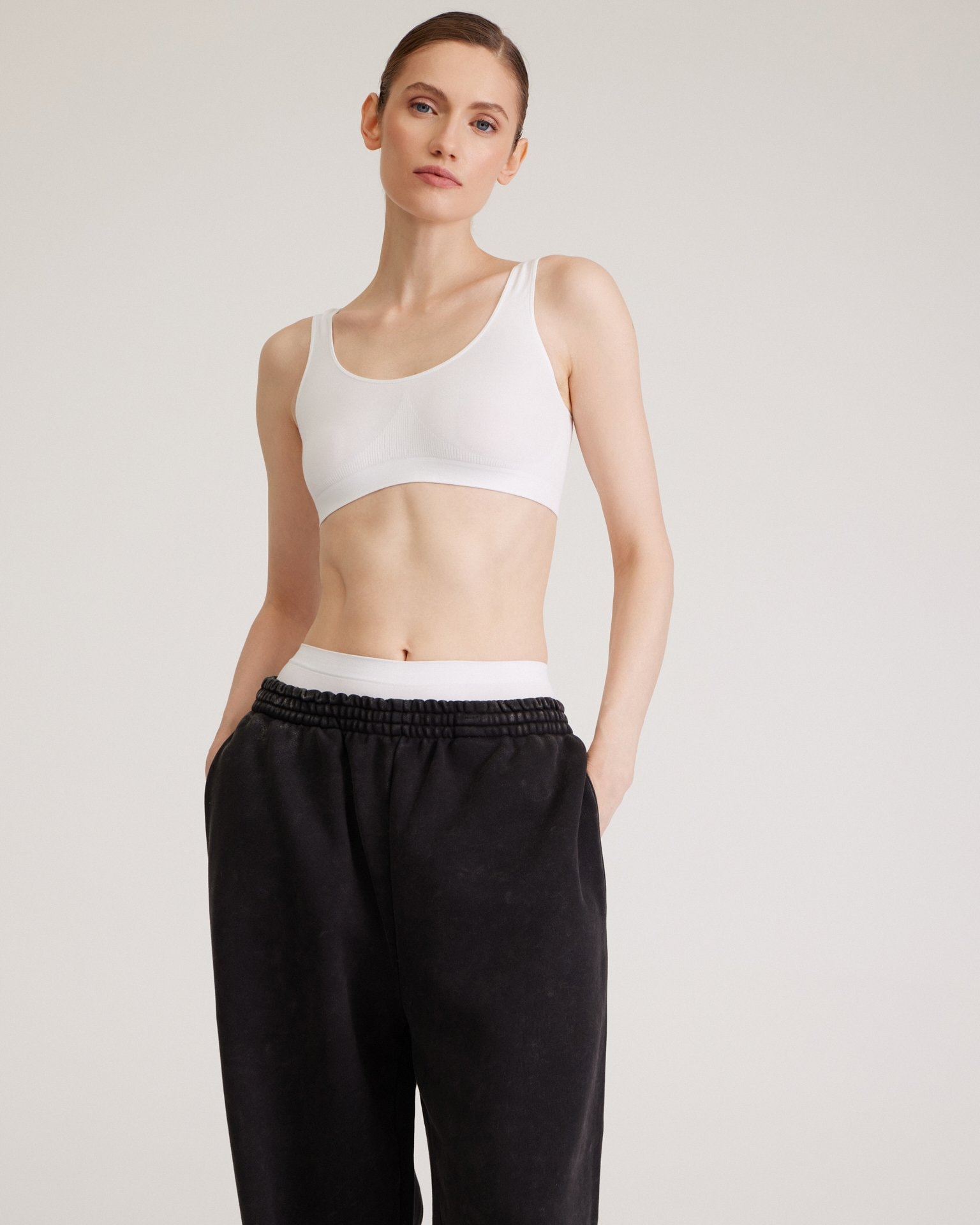Grey sport trousers, Grey — photo 6