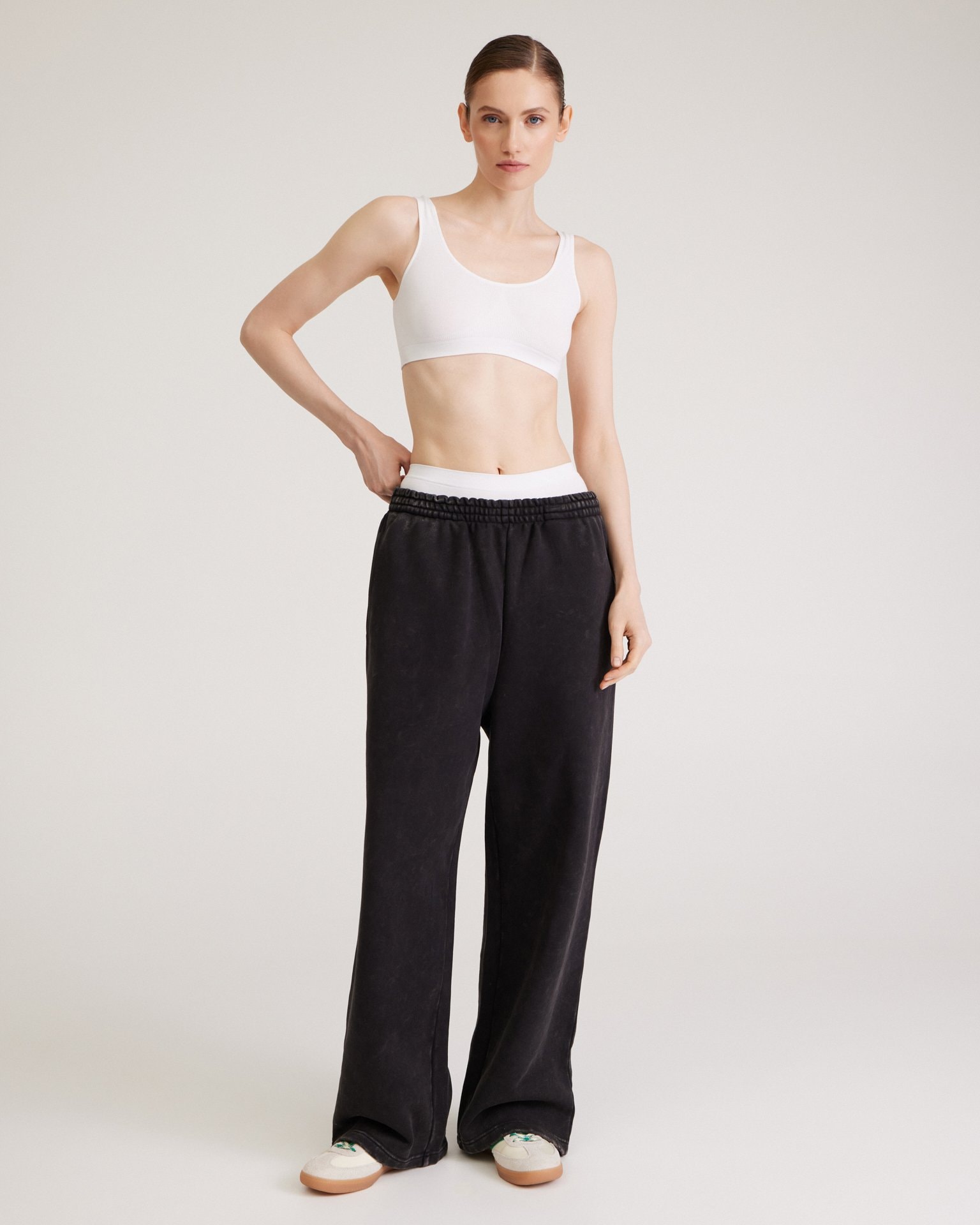 Grey sport trousers, Grey — photo 5