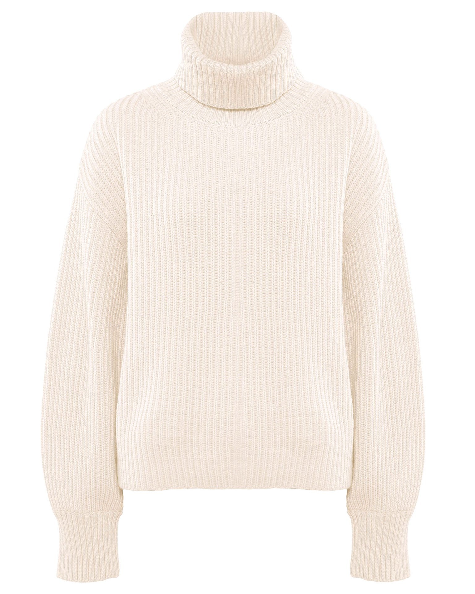 Sweater with balloon sleeves, Milky — photo 6