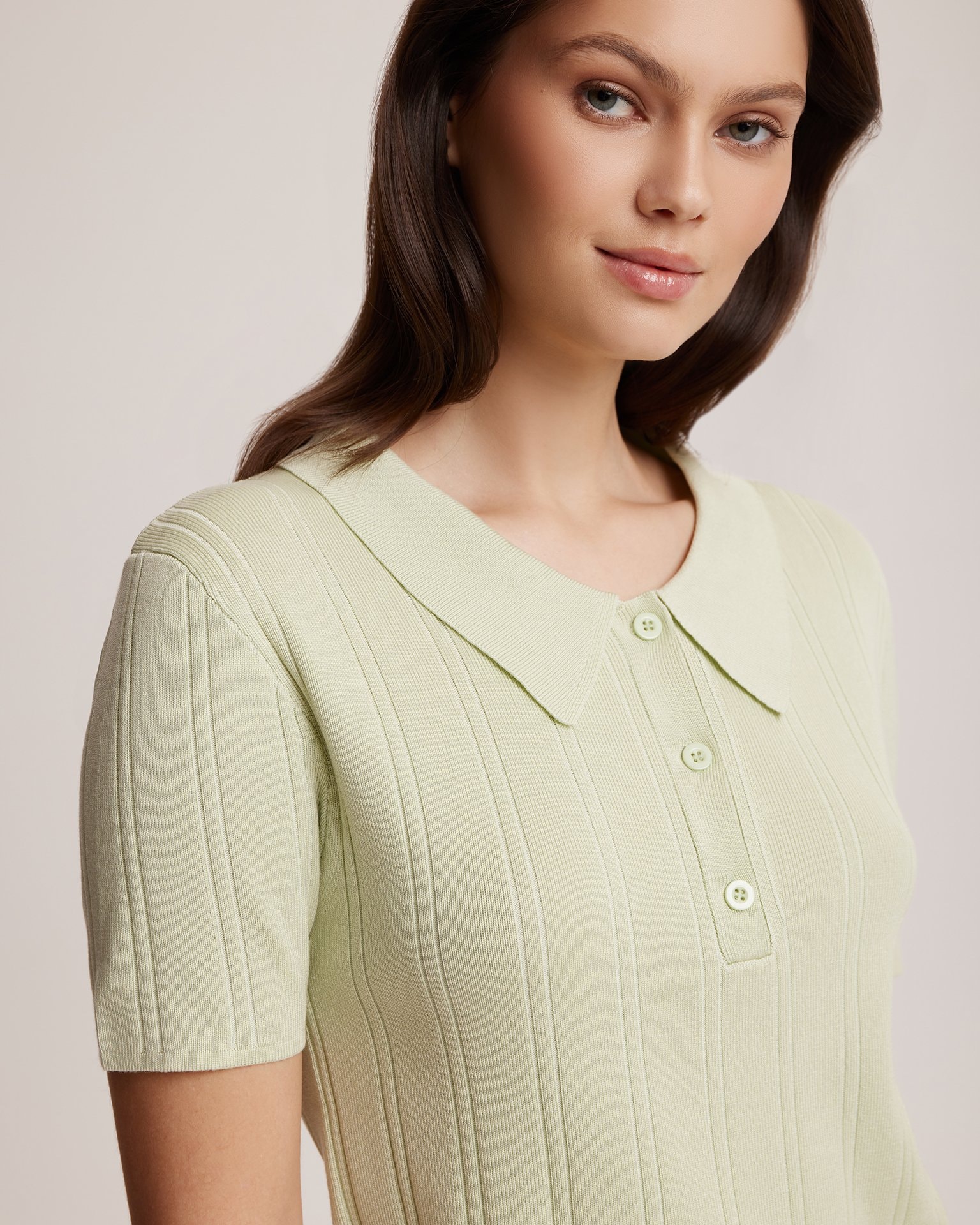 Polo t-shirt, Light Green. — photo 5