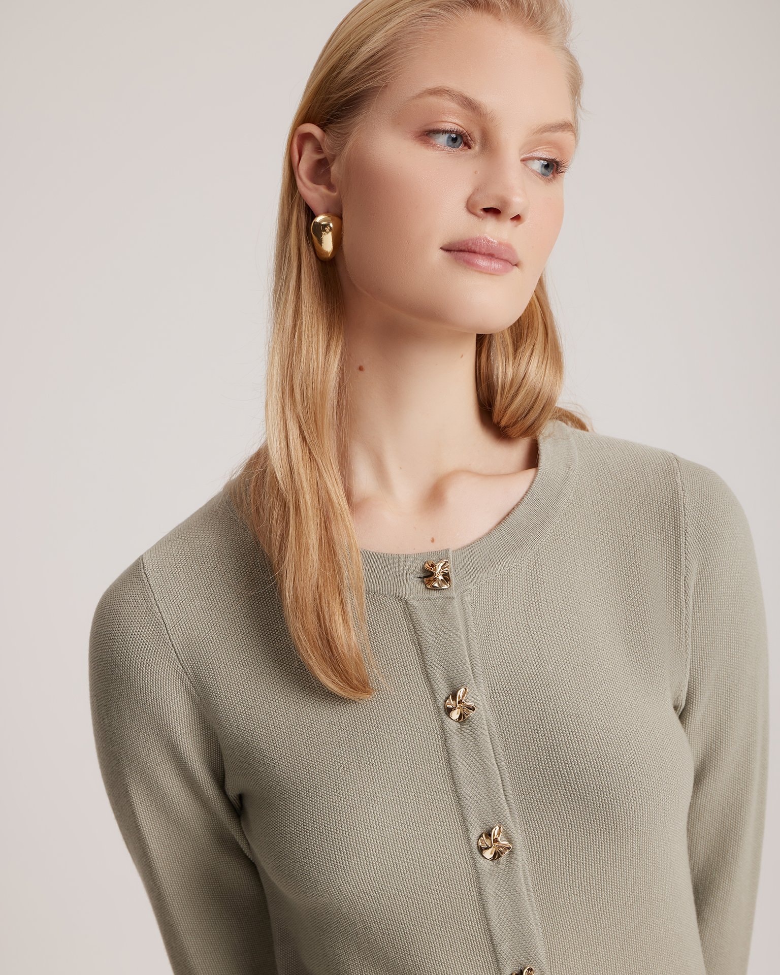 Khaki dress, Khaki — photo 4