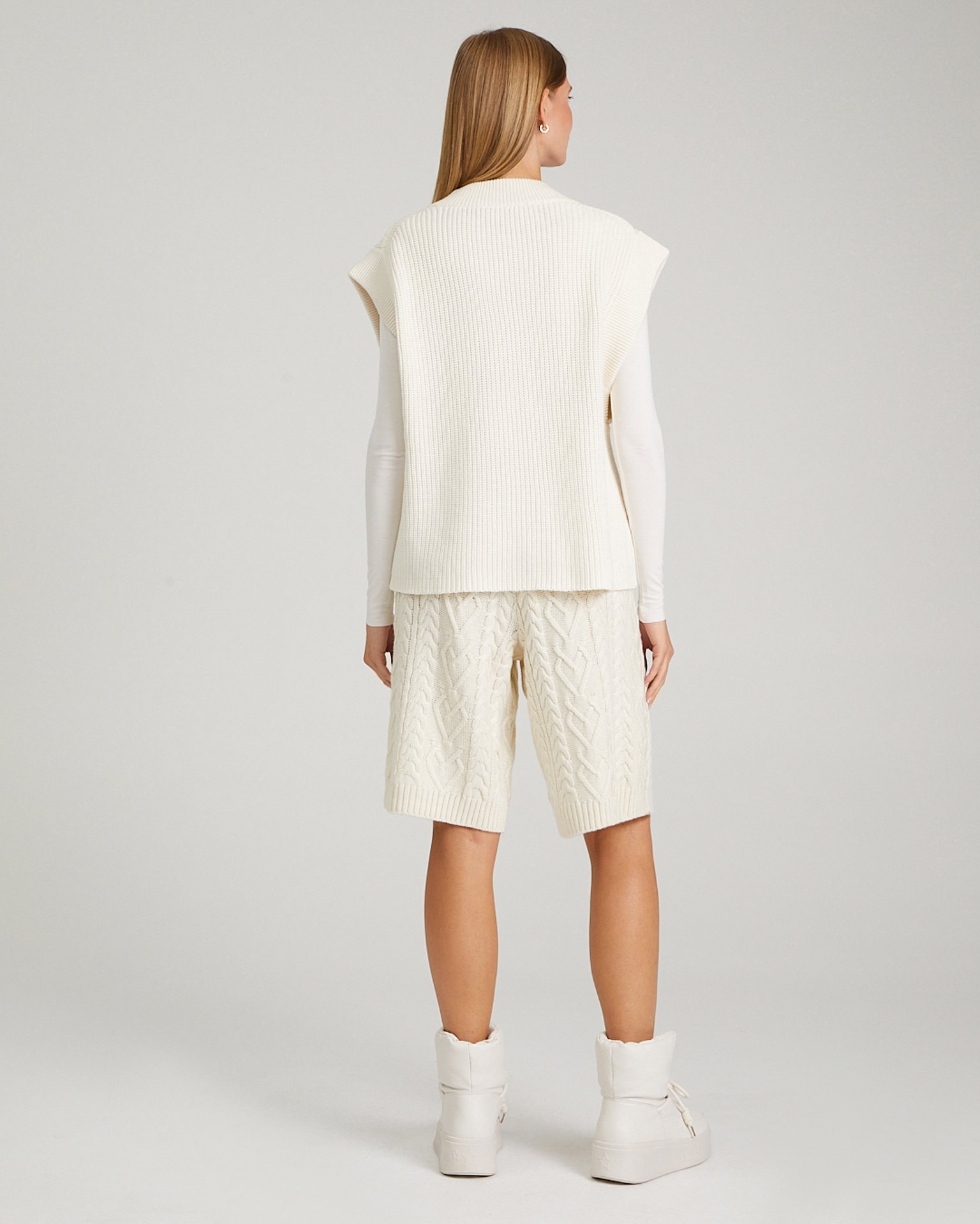 Knit vest, Milk — photo 3