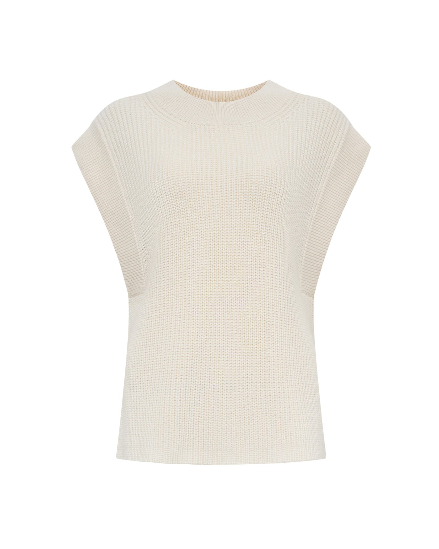 Knit vest, Milk — photo 10