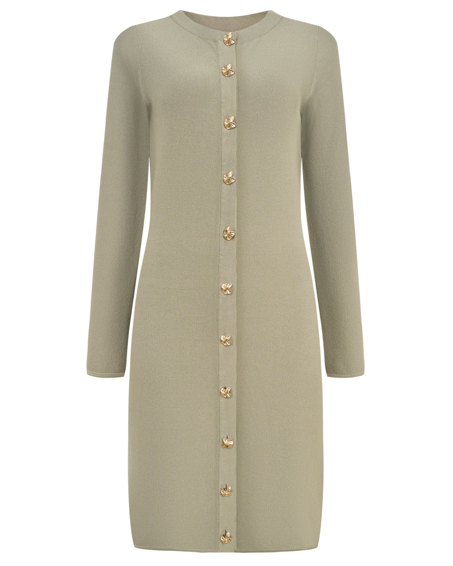 Khaki dress, Khaki — photo 6
