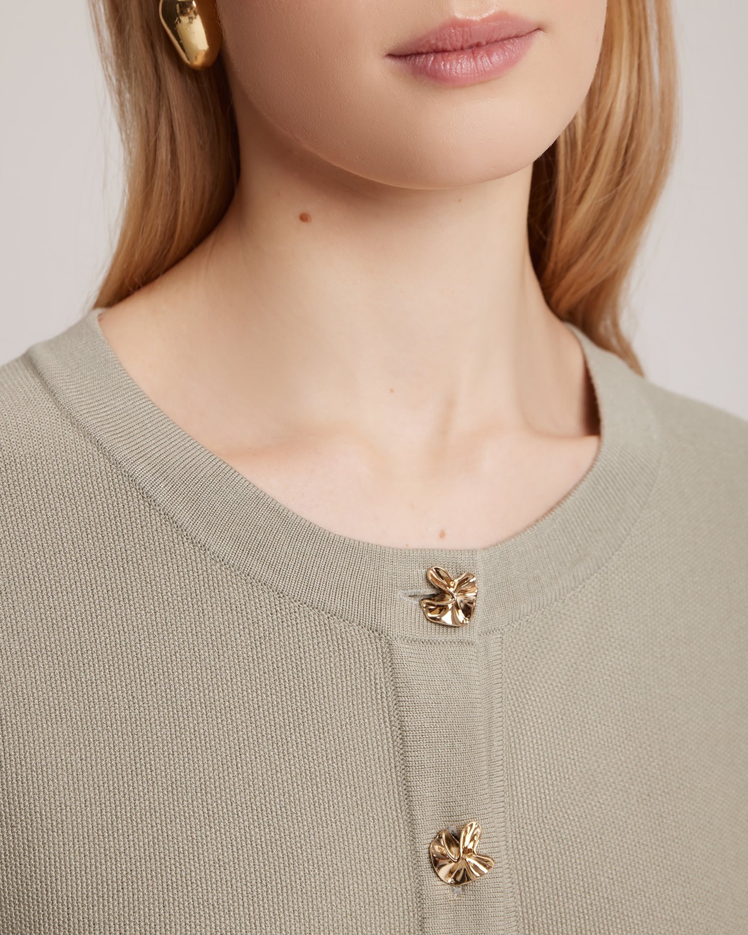 Khaki dress, Khaki — photo 5