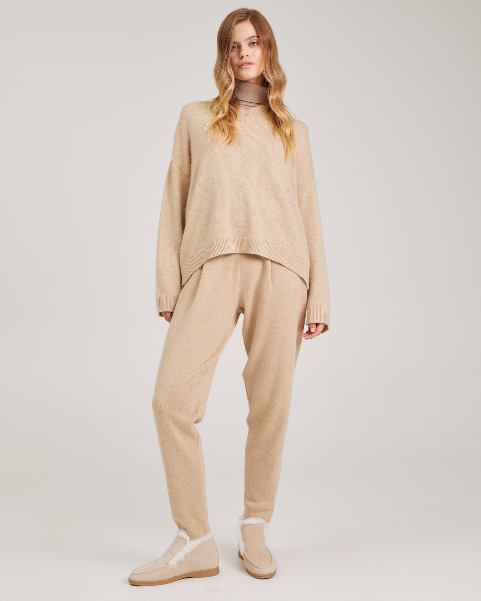Insulated loafers, Beige — photo 3