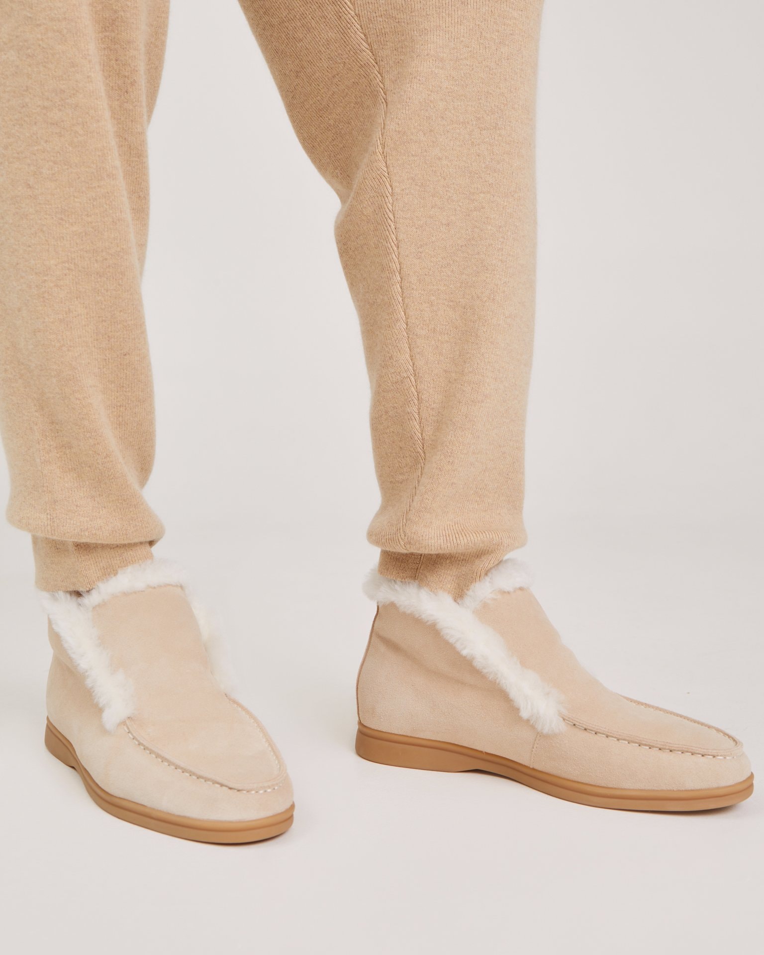 Insulated loafers, Beige — photo 2