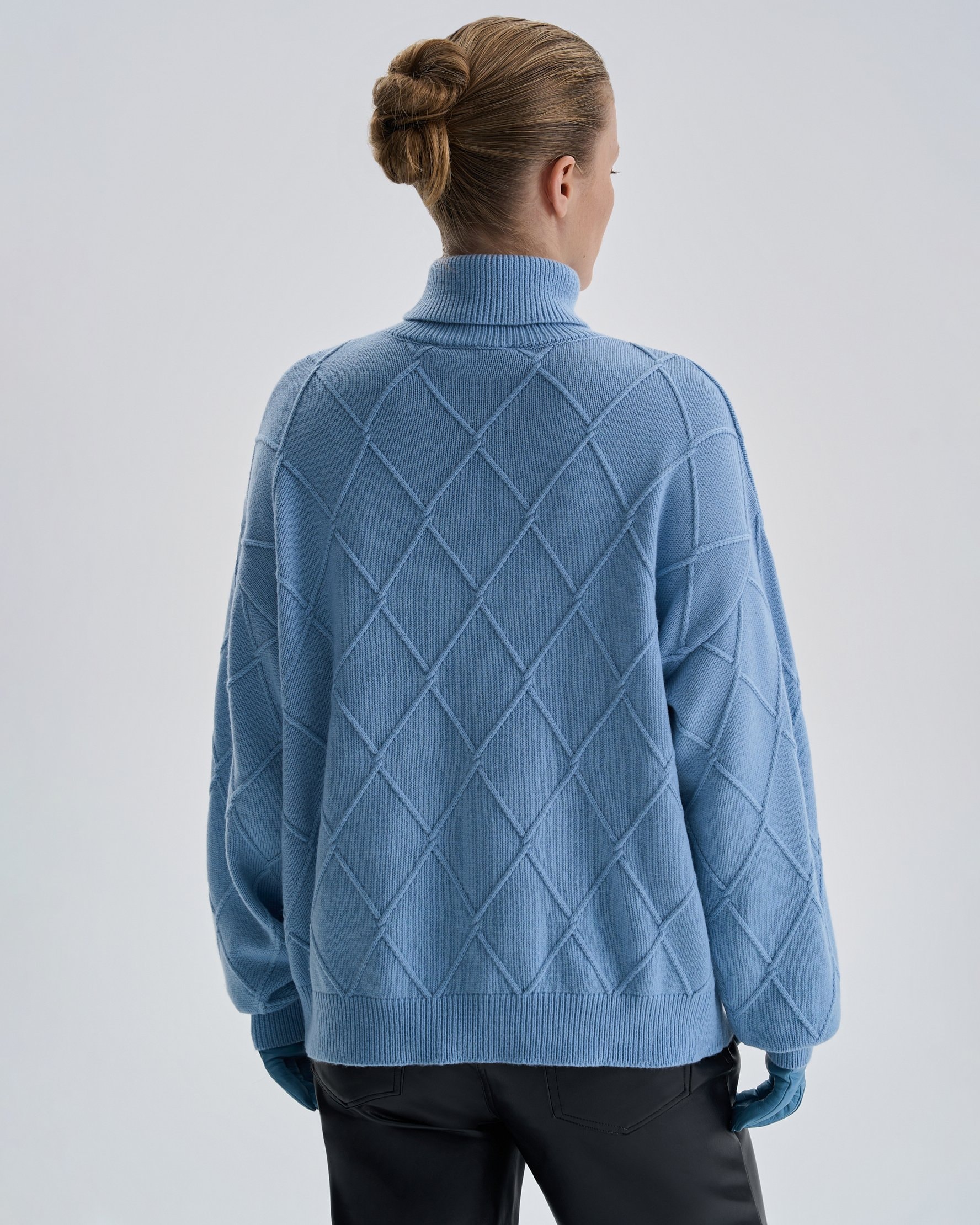 Sweater with a crew neck, Light Blue — photo 7