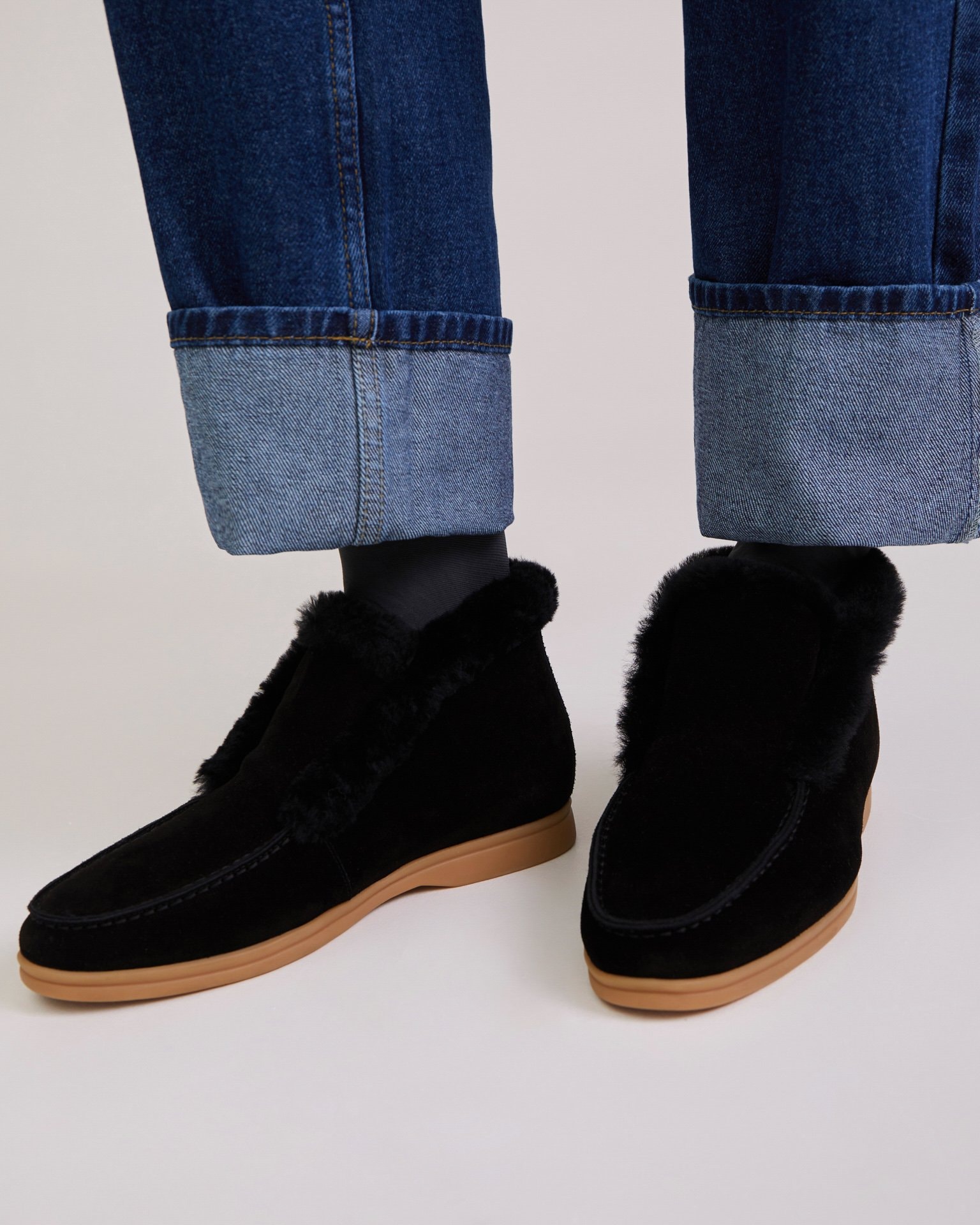 Insulated loafers, Black — photo 3