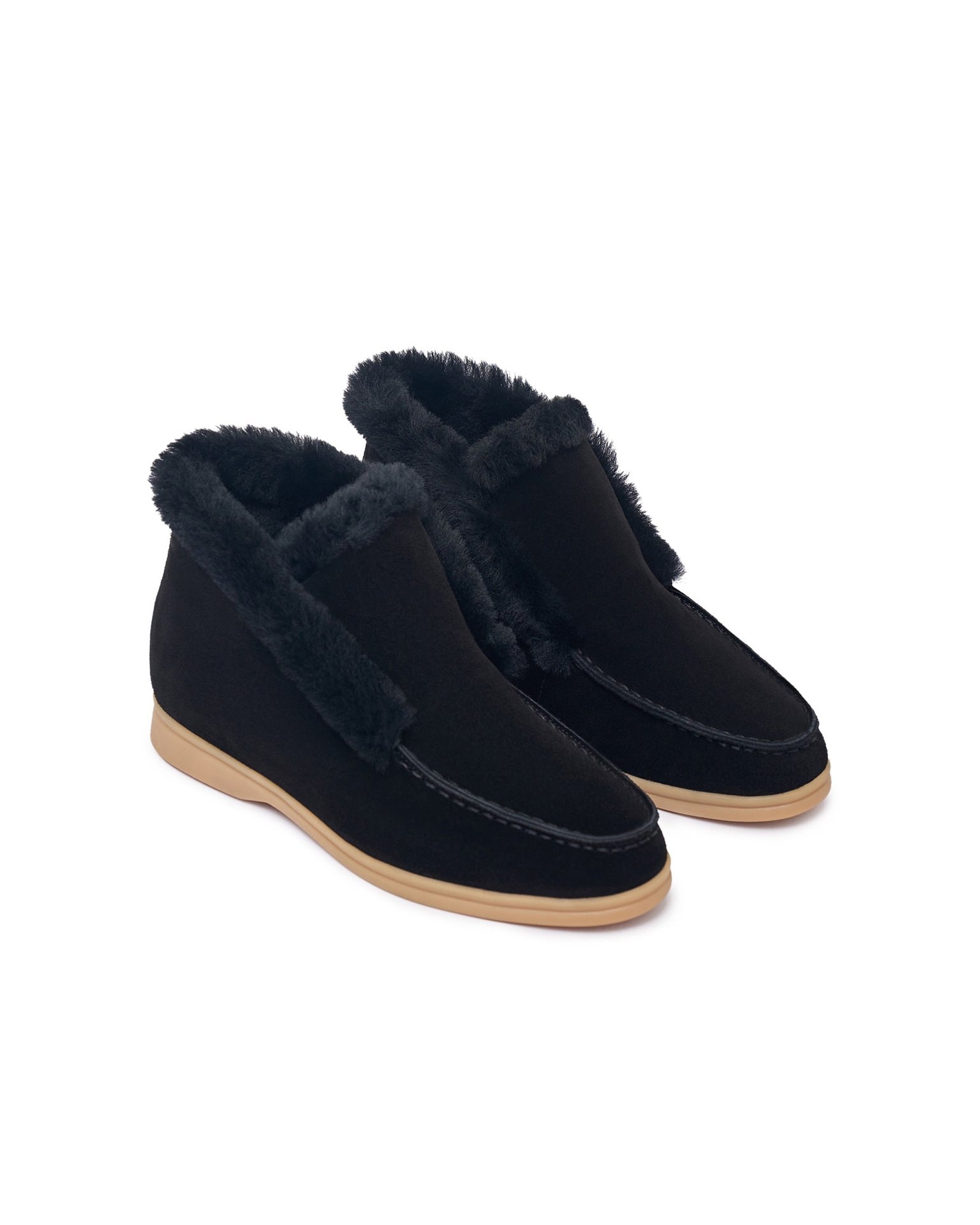 Insulated loafers, Black