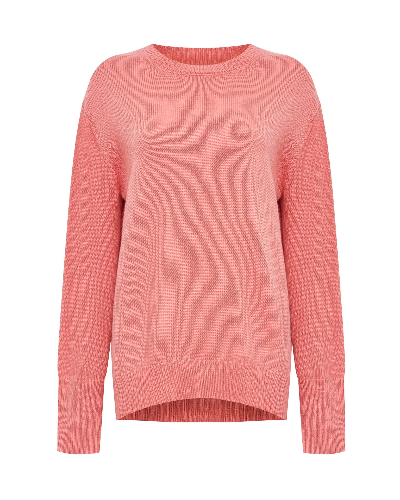 Oversize jumper in coral, Pink — photo 7