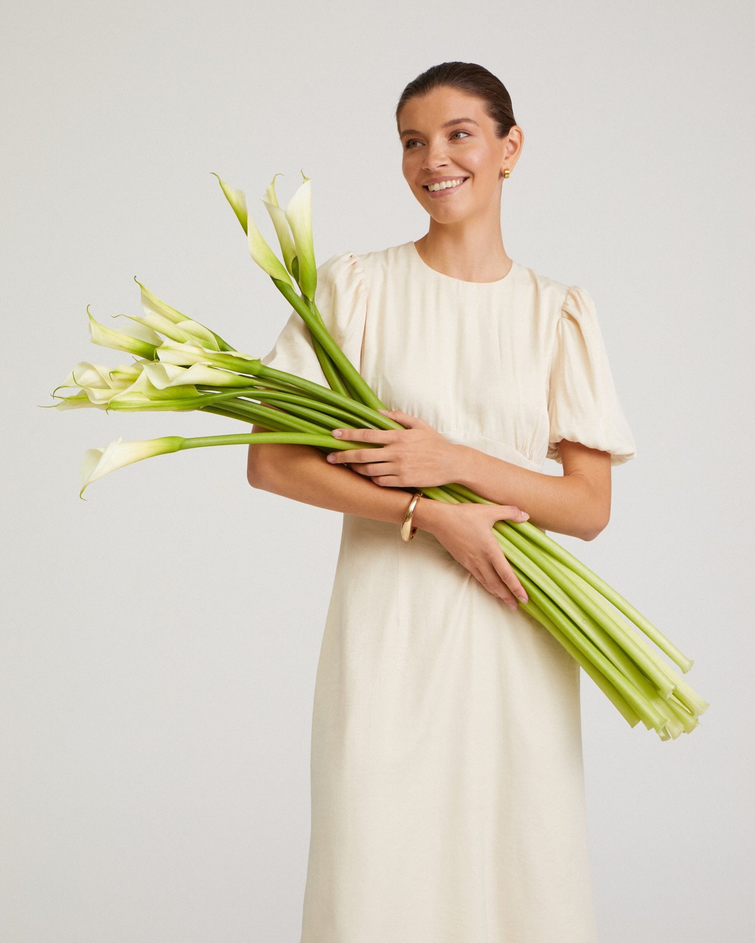 Midi dress, Milky — photo 5