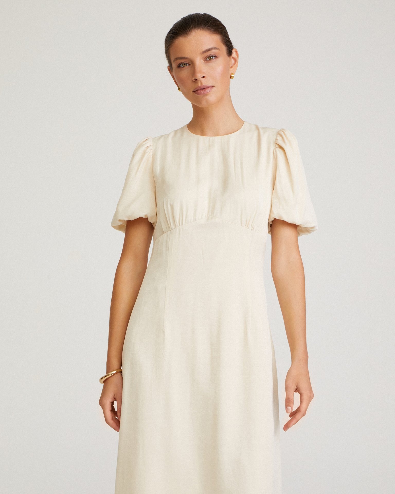 Midi dress, Milky — photo 4