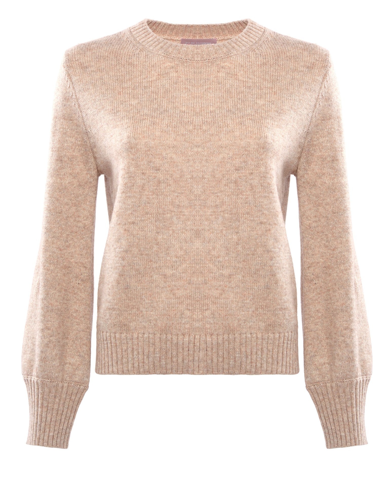 Melange effect sweater, Beige — photo 6
