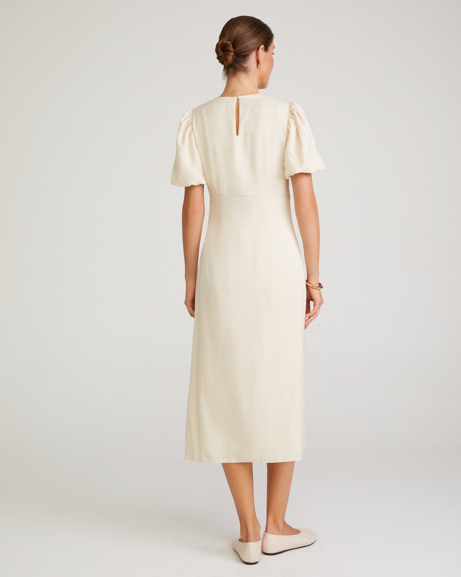Midi dress, Milky — photo 3