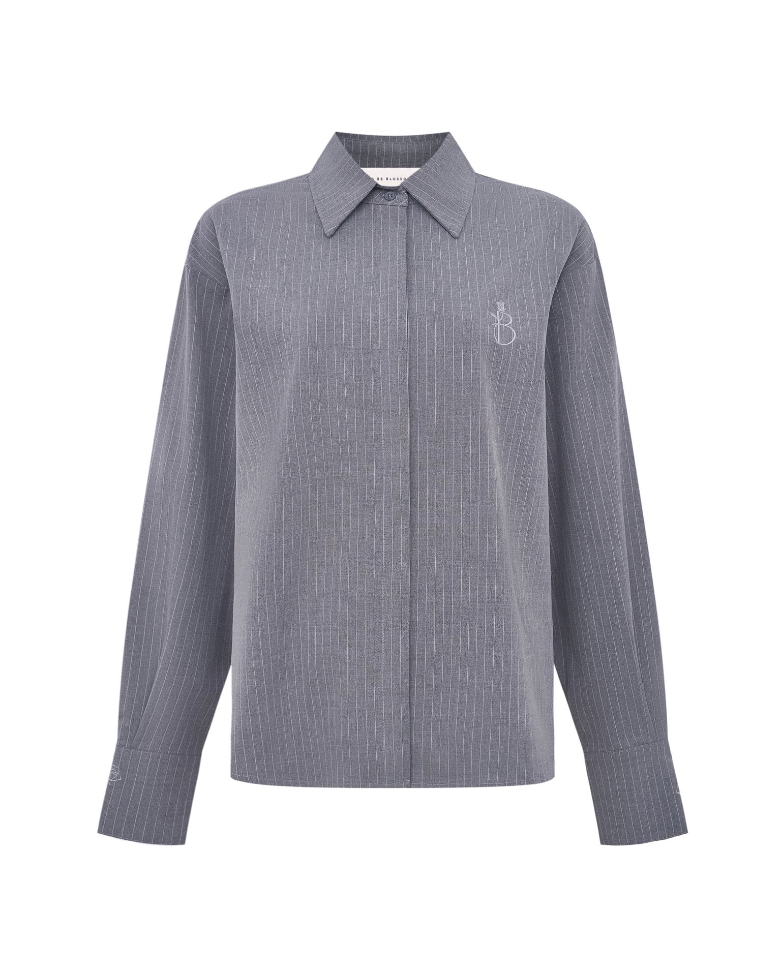 Grey striped shirt