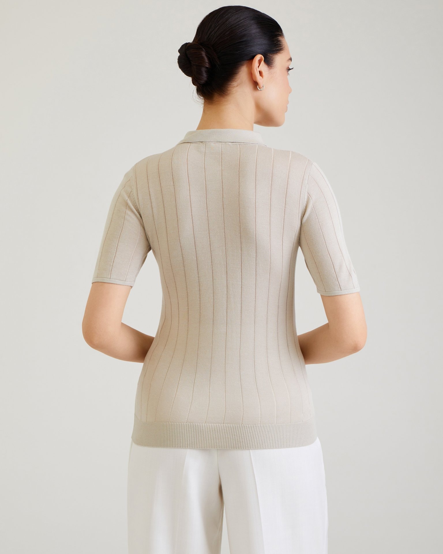 Polo shirt, Beige — photo 3