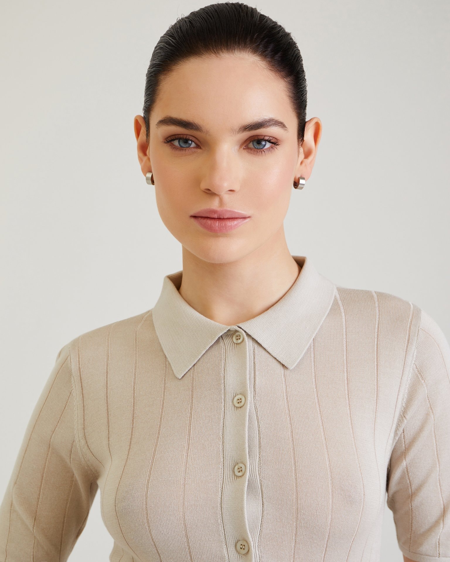 Polo shirt, Beige — photo 5