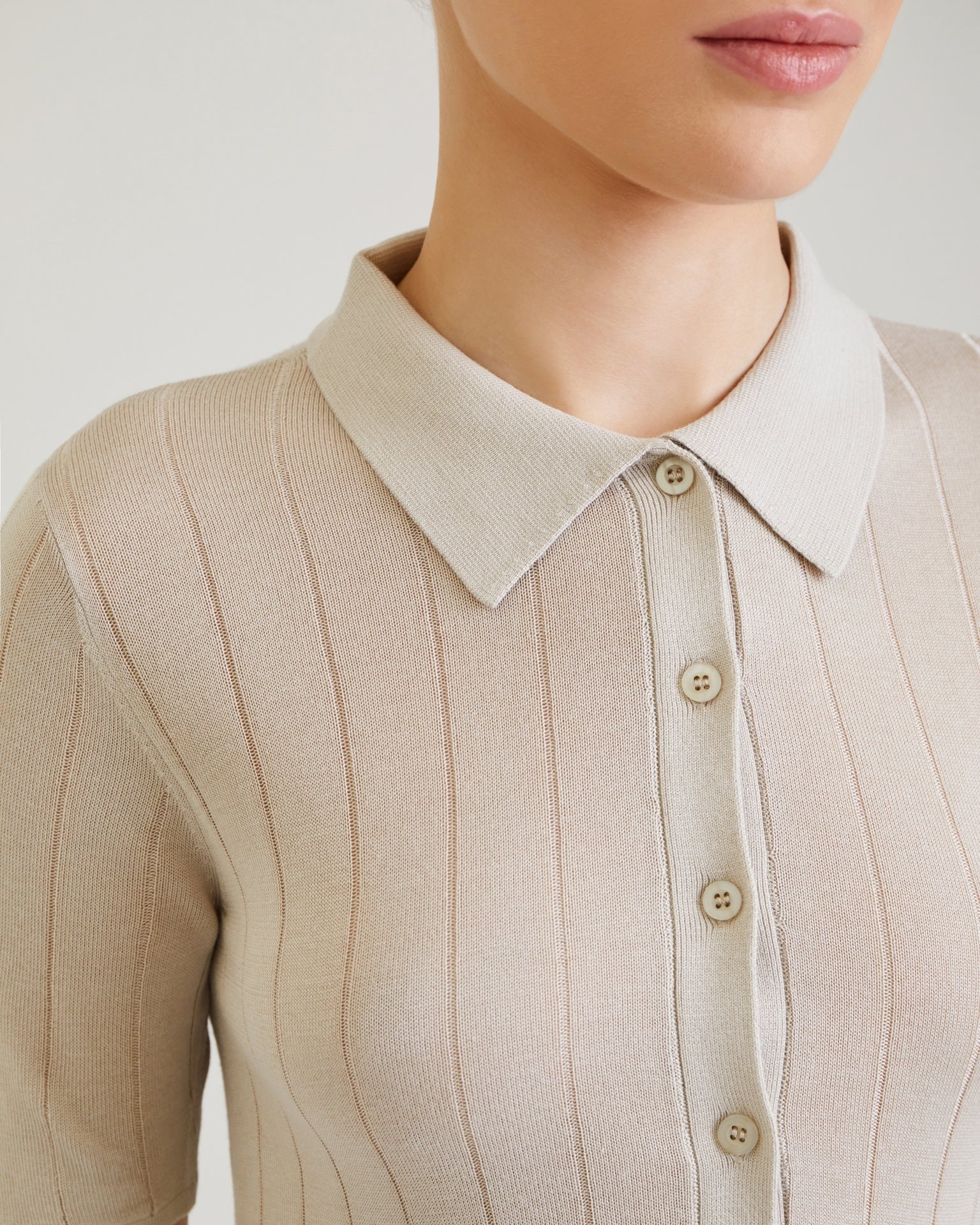 Polo shirt, Beige — photo 6