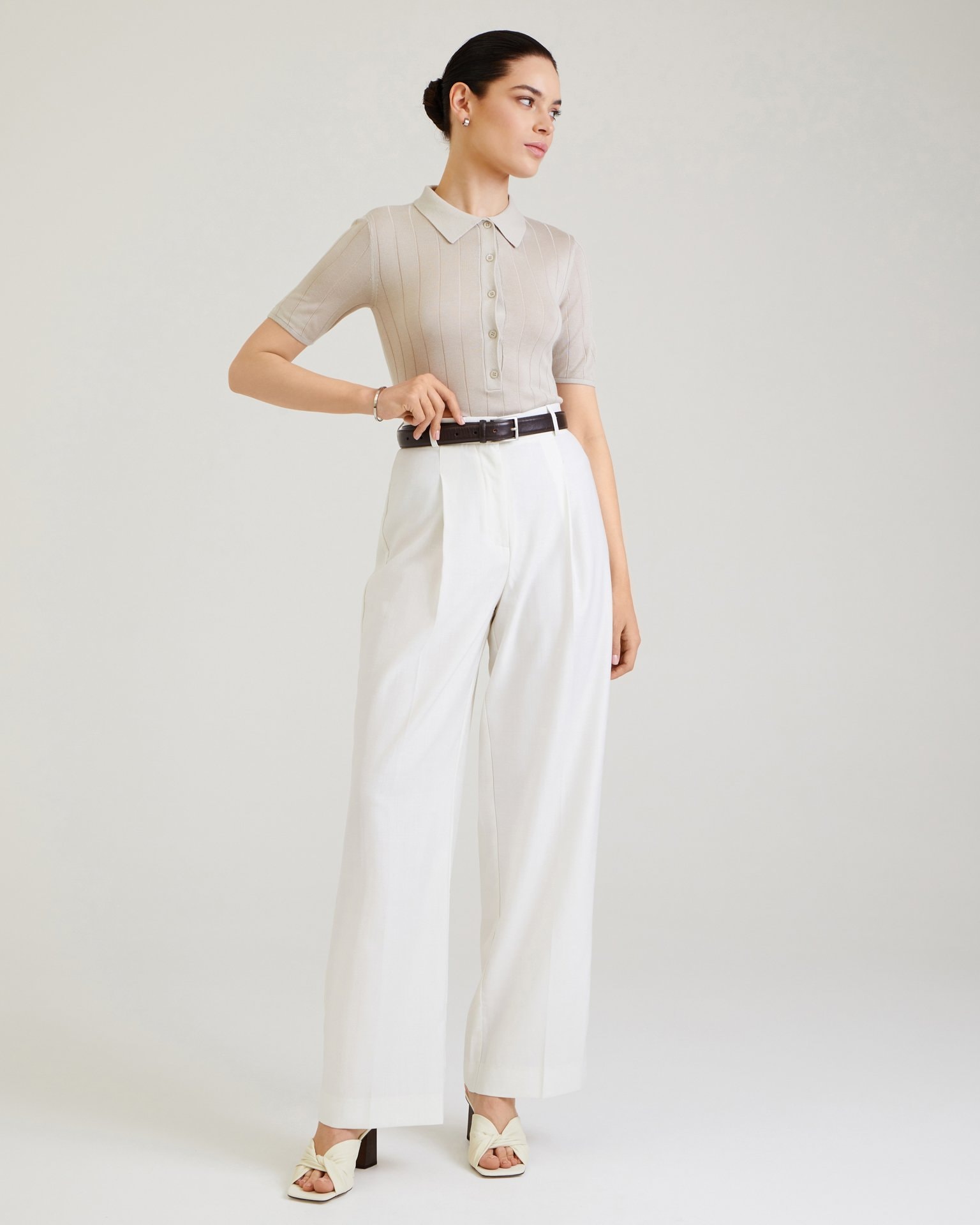 Polo shirt, Beige — photo 2