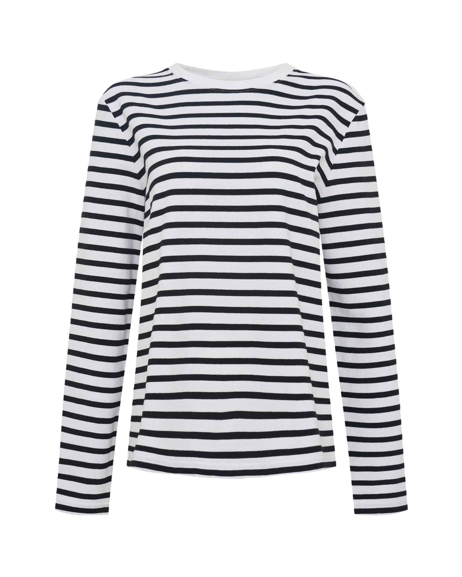 Breton stripe long-sleeved top, Black — photo 9