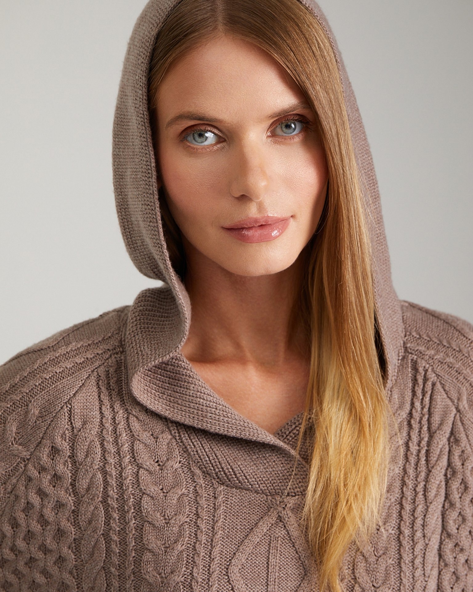 Hooded Jumper, Brown — photo 9