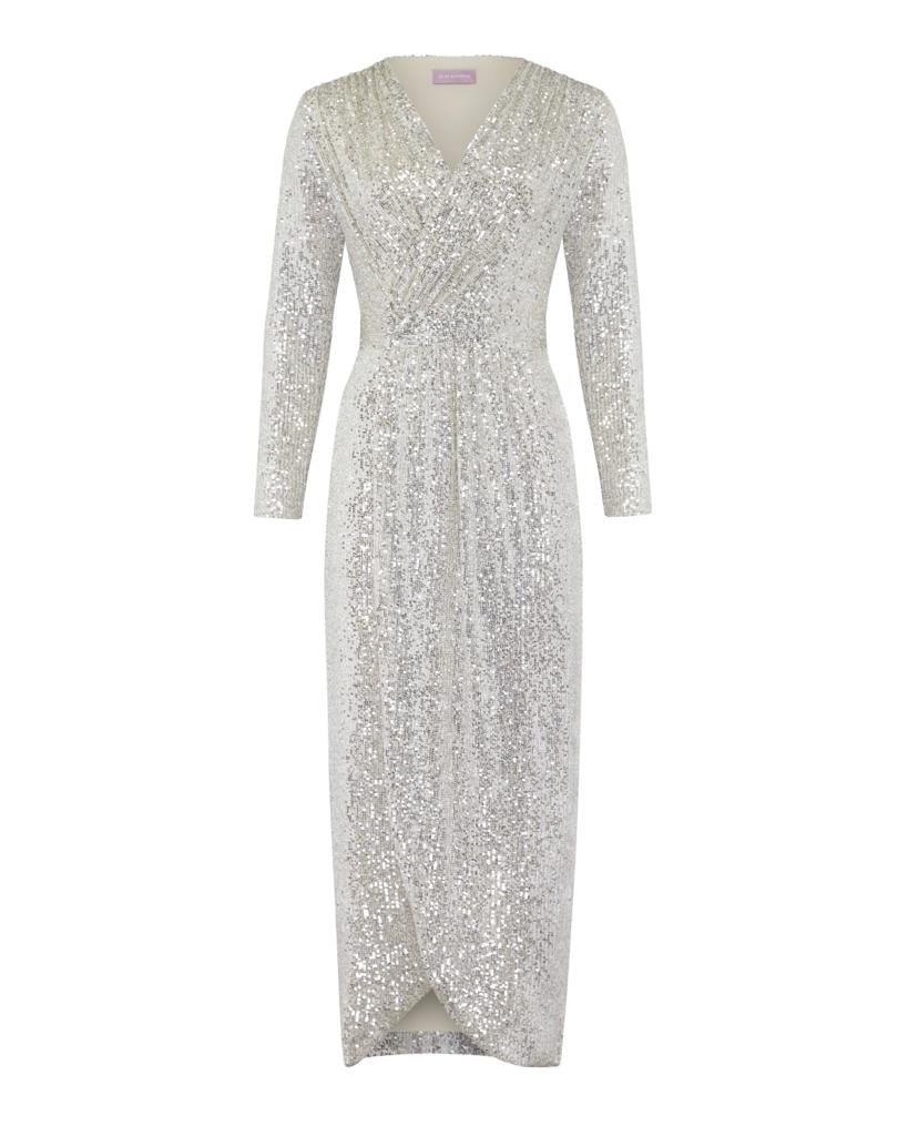 Sequinned dress, Nude — photo 7
