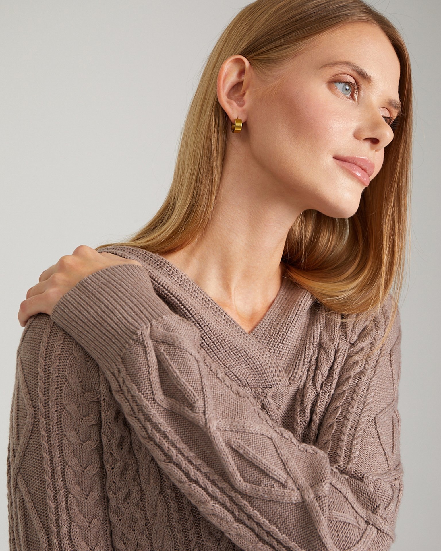 Hooded Jumper, Brown — photo 8