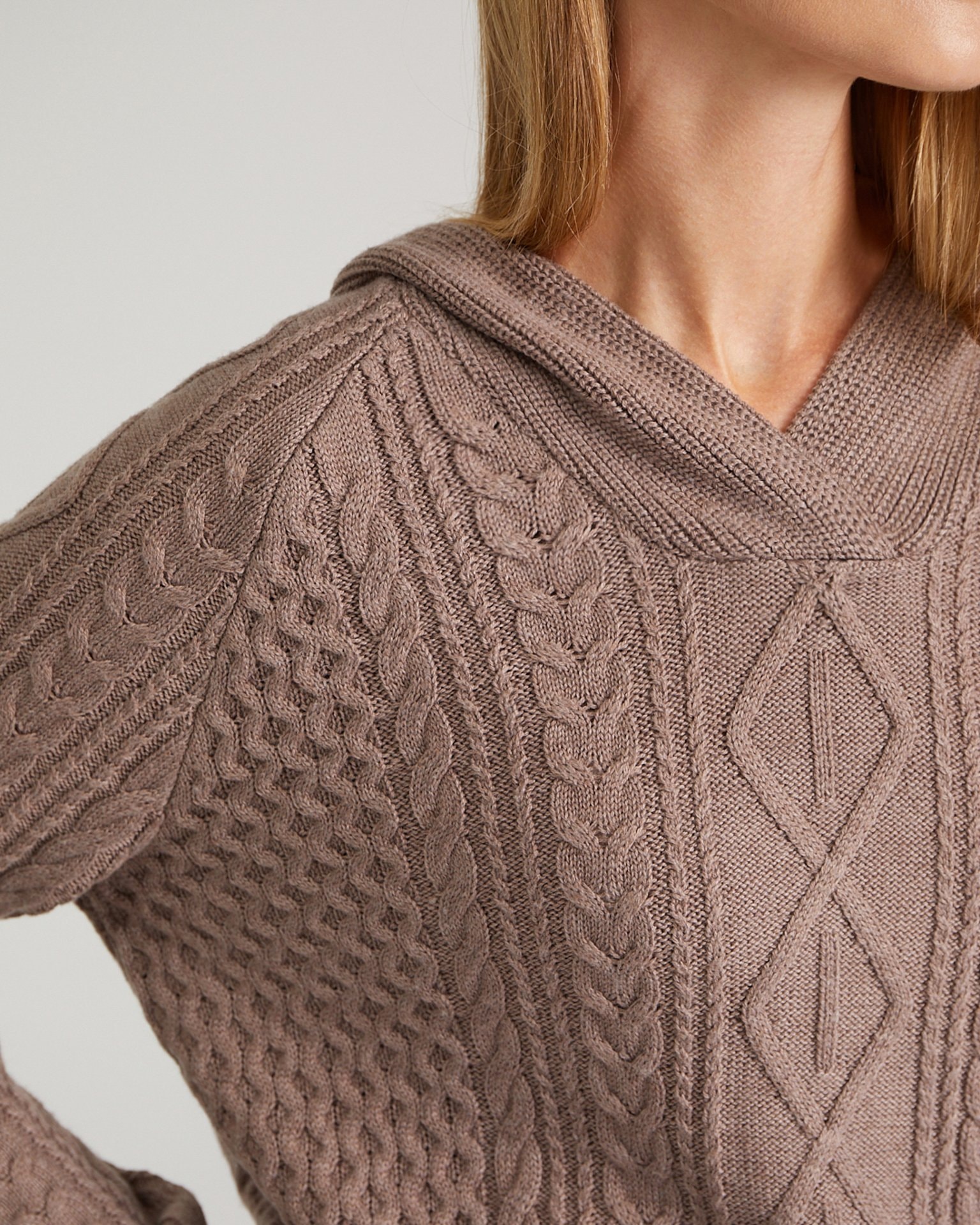 Hooded Jumper, Brown — photo 10