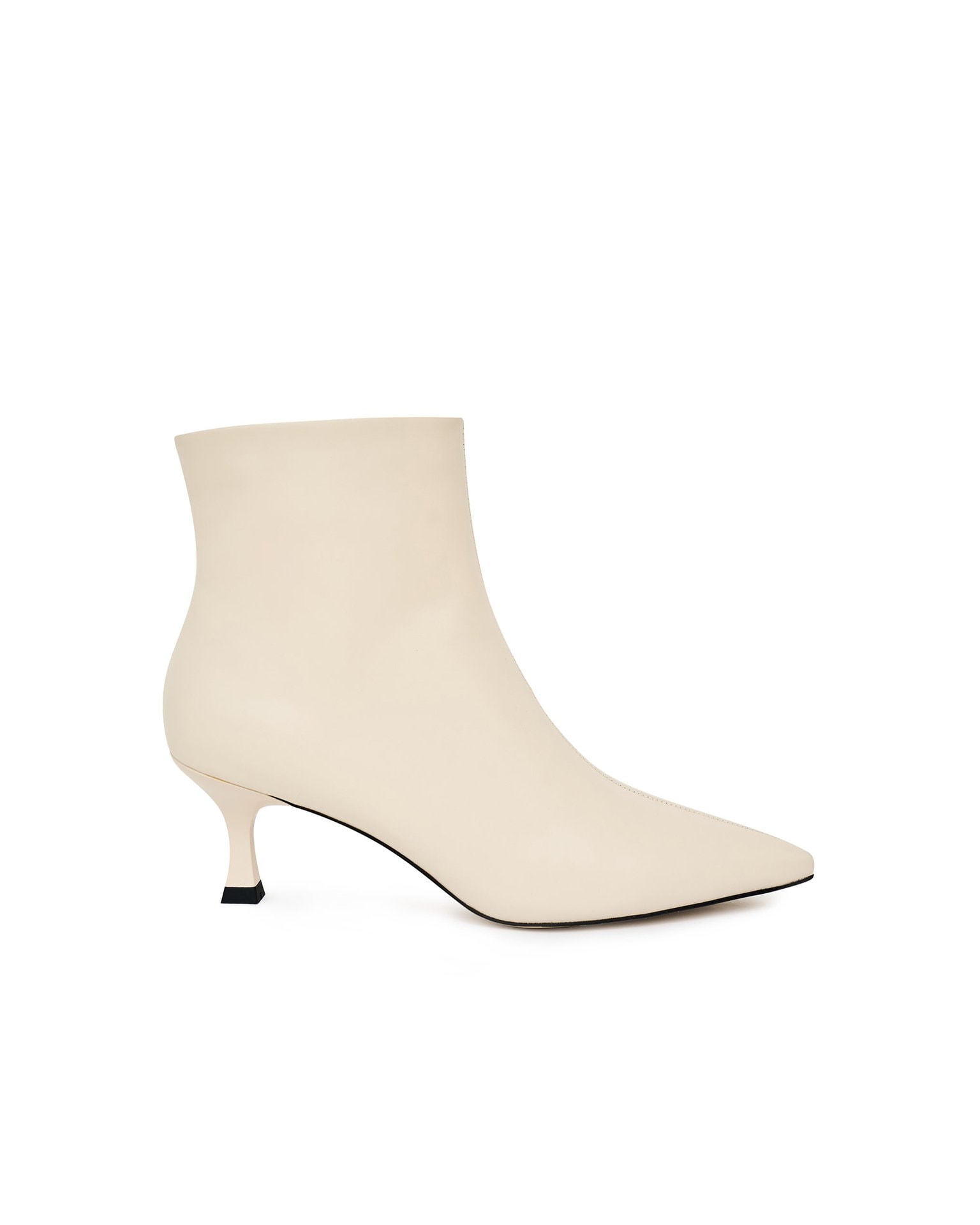 Ankle boots made from genuine leather, Milk — photo 5