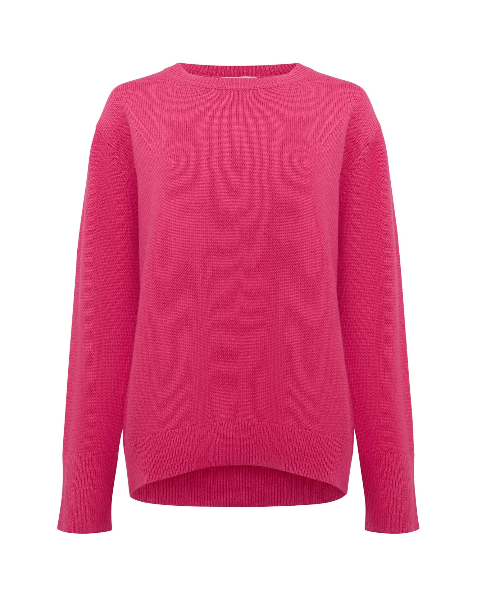 Wool and cashmere jumper, Fuchsia — photo 6