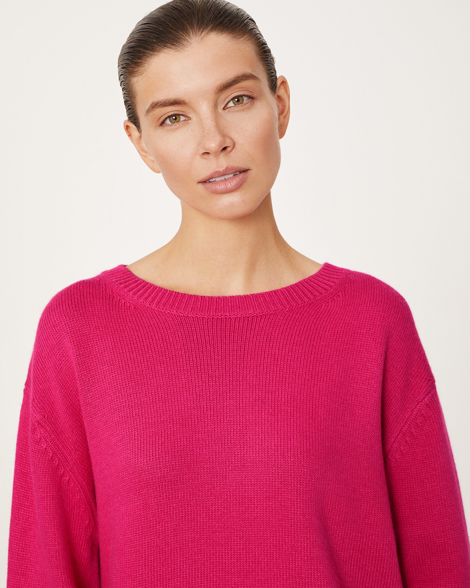 Wool and cashmere jumper, Fuchsia — photo 4