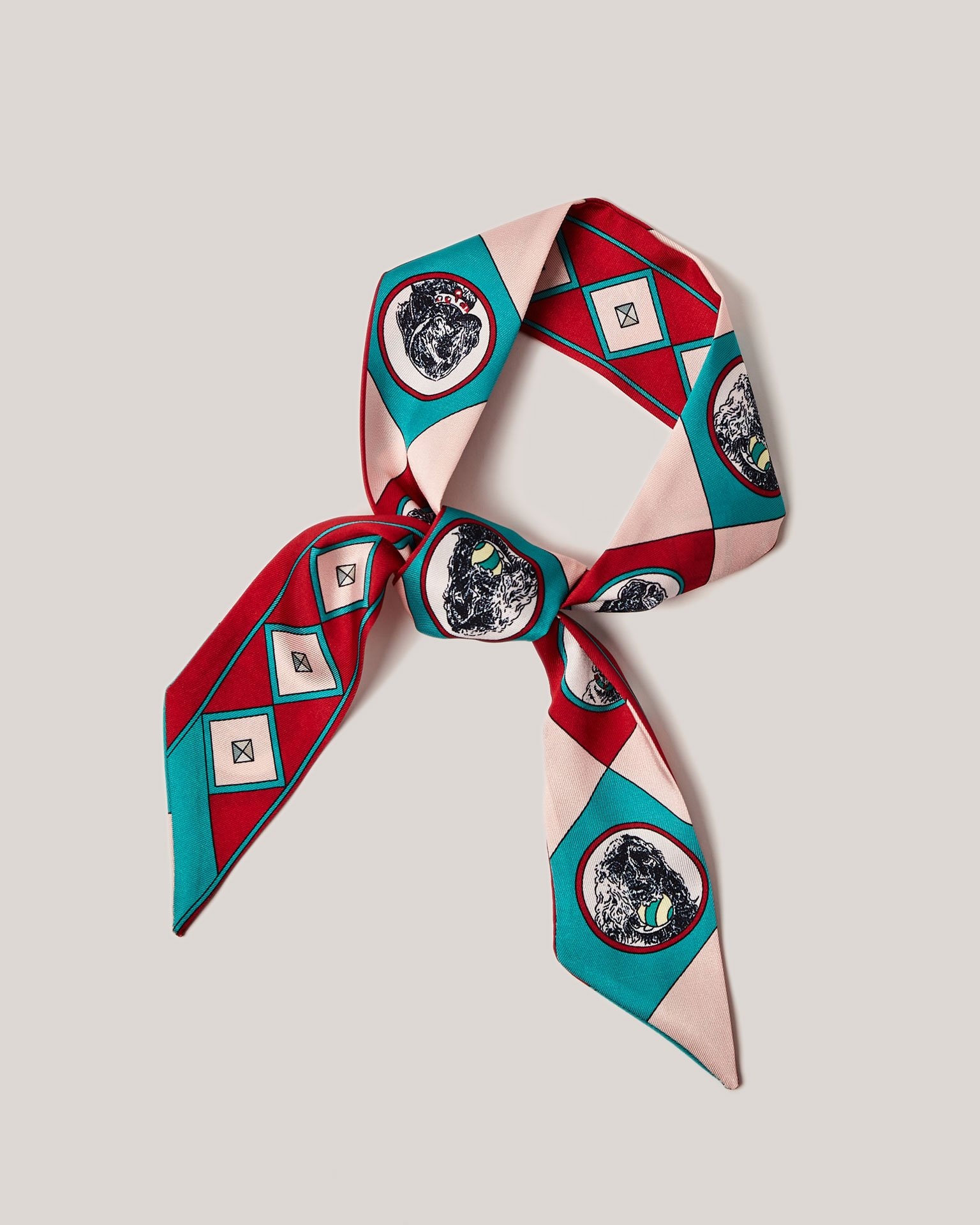 Ribbon with an original pattern, Powder