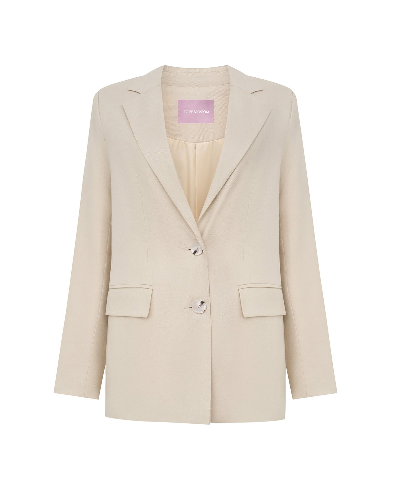 Linen Jacket, Light Beige — photo 7